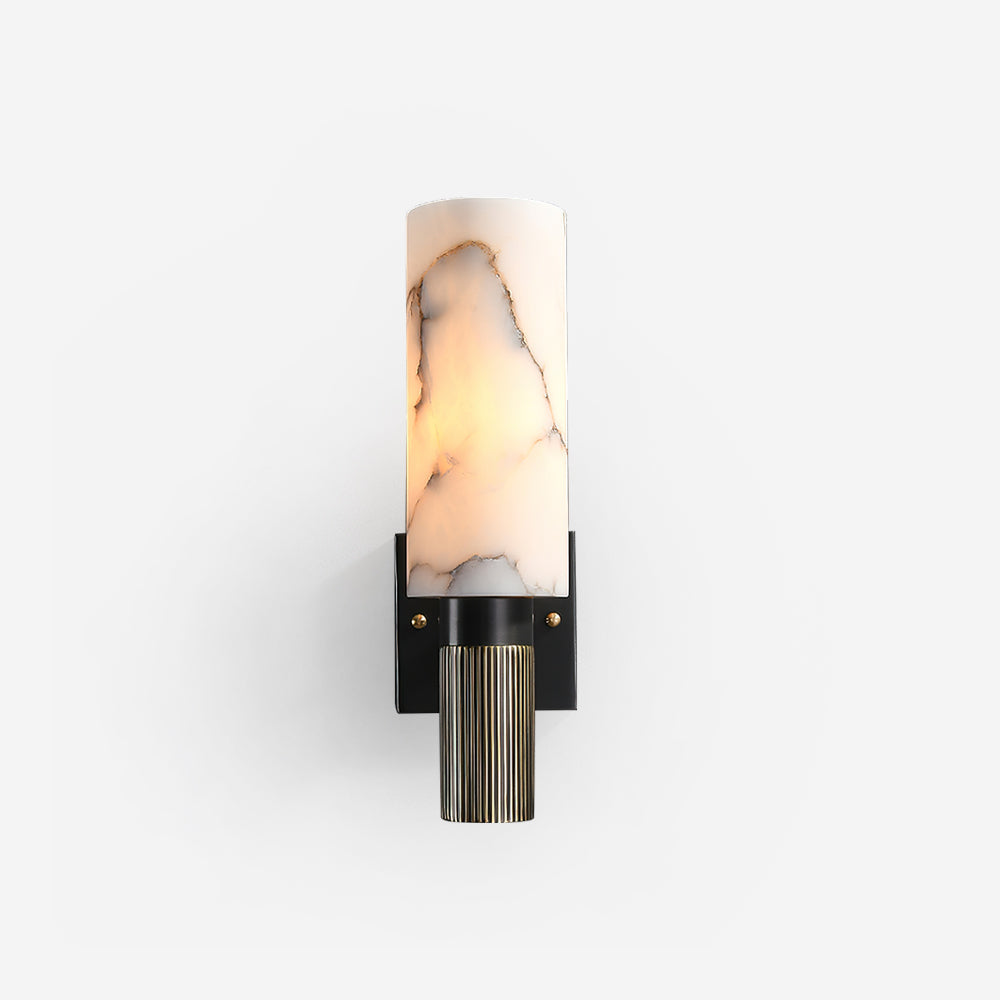 Luste Cylindrical Alabaster Wall Lamp - Letslighting