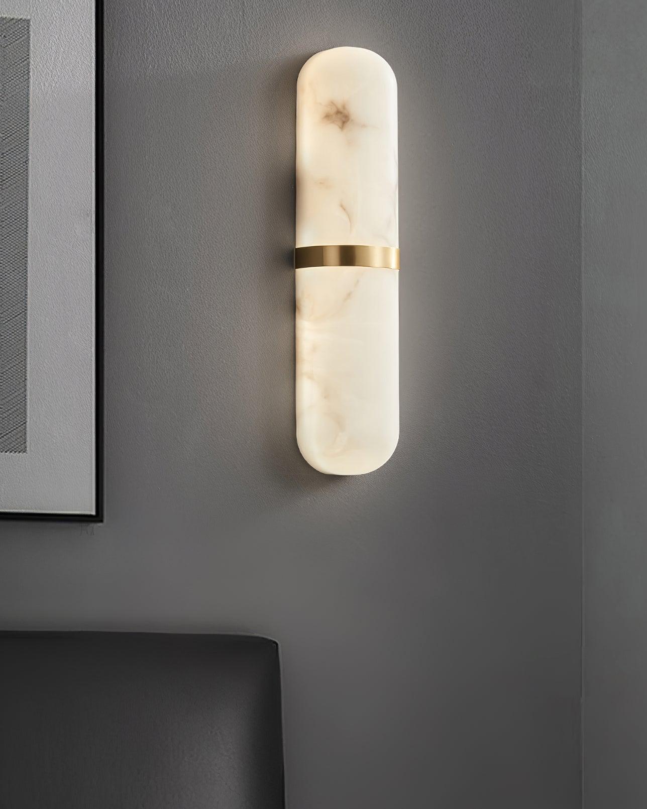 Sage Moderne Wandleuchte aus Messing und Alabaster-Letslighting