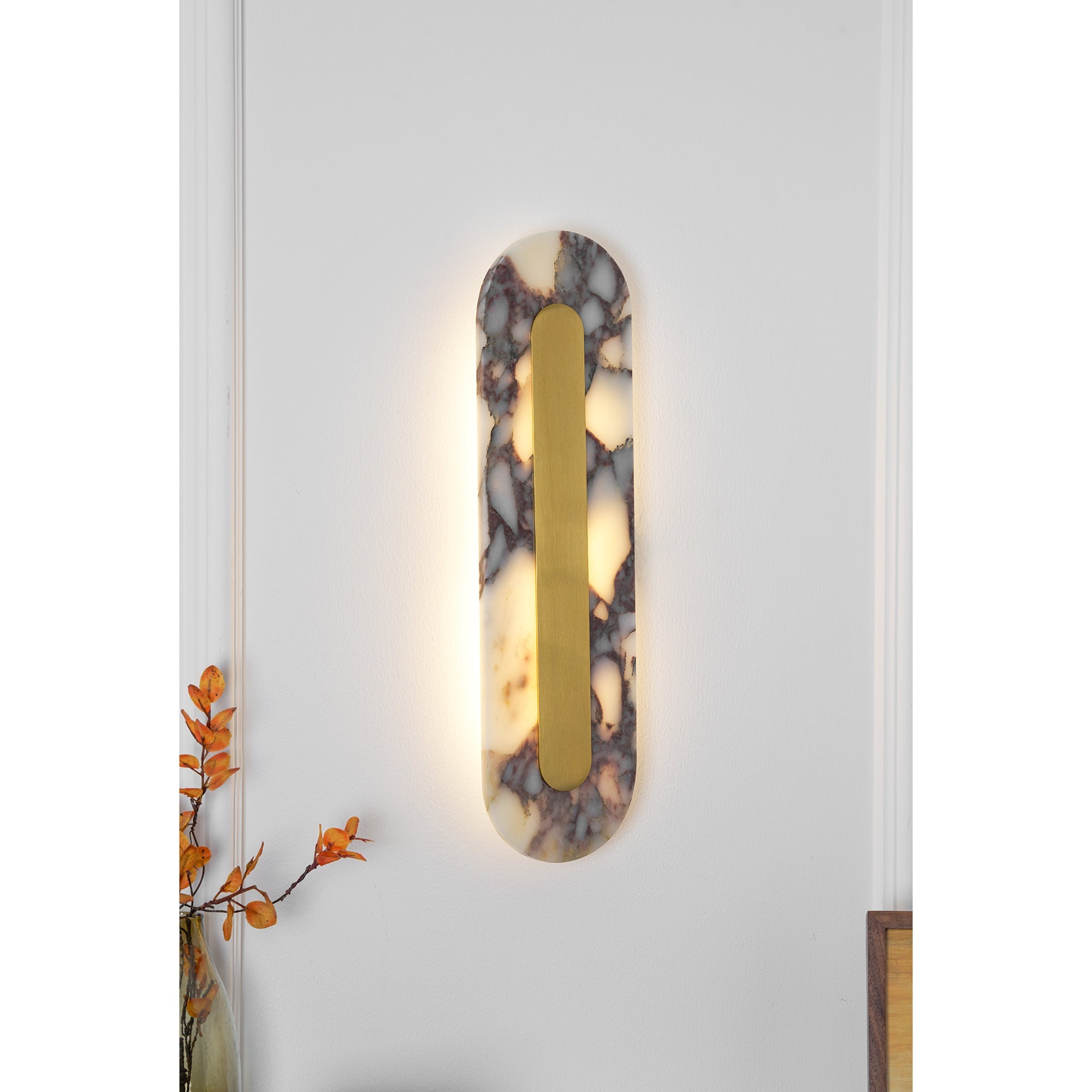 Marmo Modern Minimalist Metal Marble Wall Lamp - Letslighting