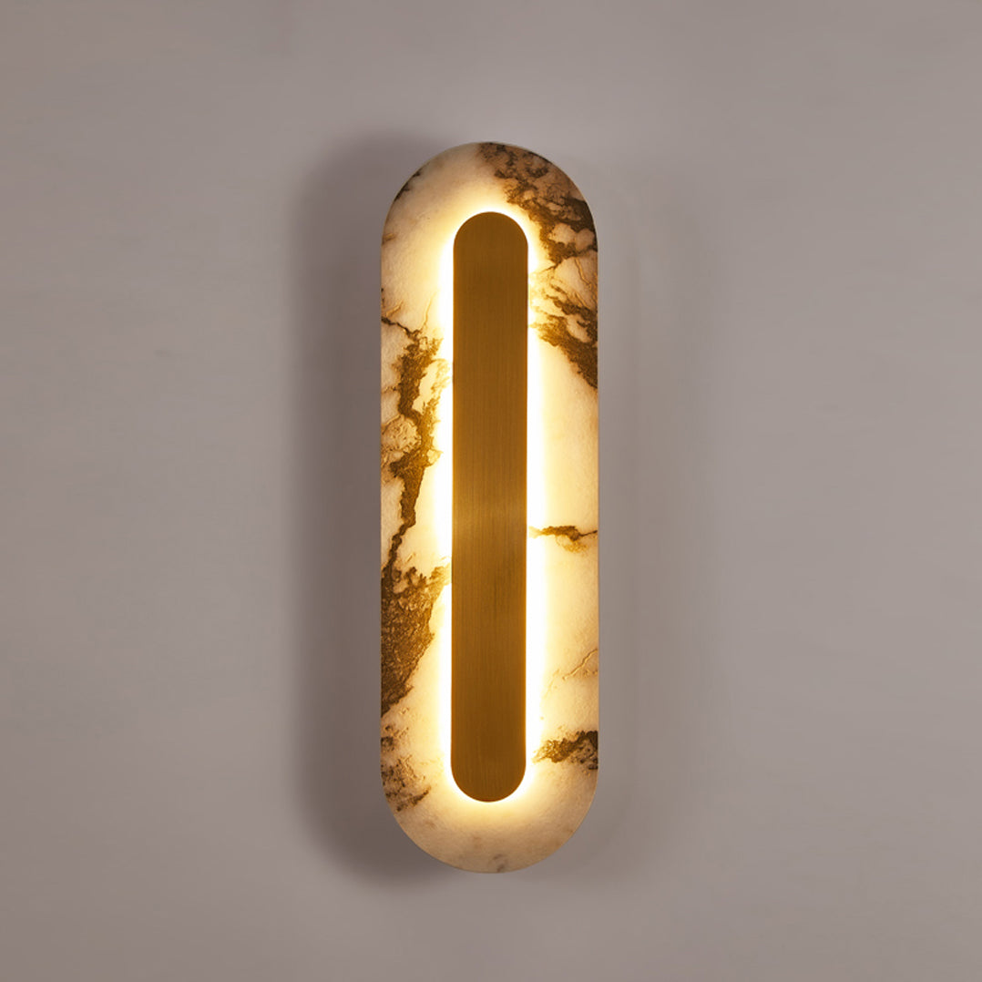 Marmo Modern Minimalist Metal Marble Wall Lamp - Letslighting