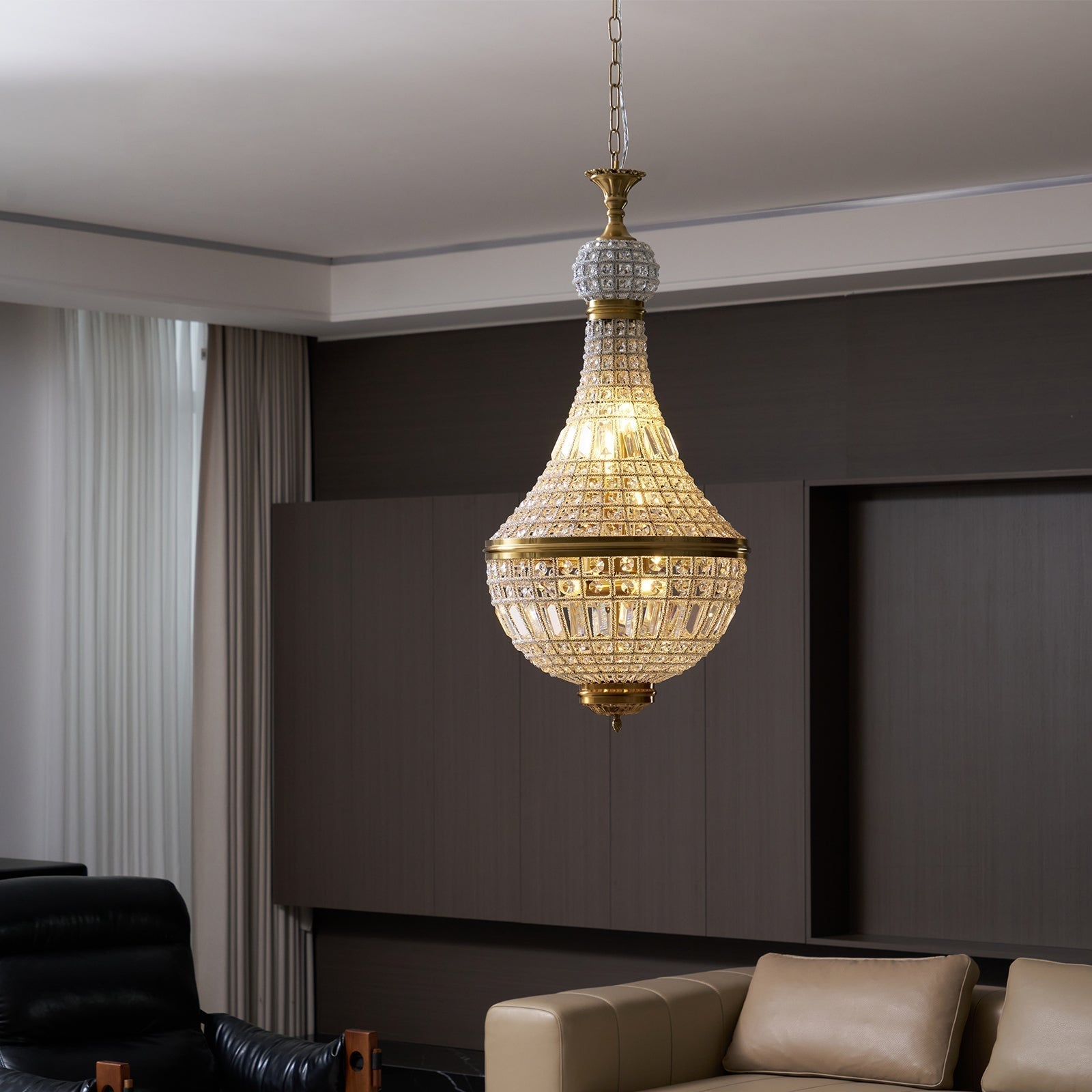 Auristella Luxus-Kristall-Kronleuchter-Letslighting
