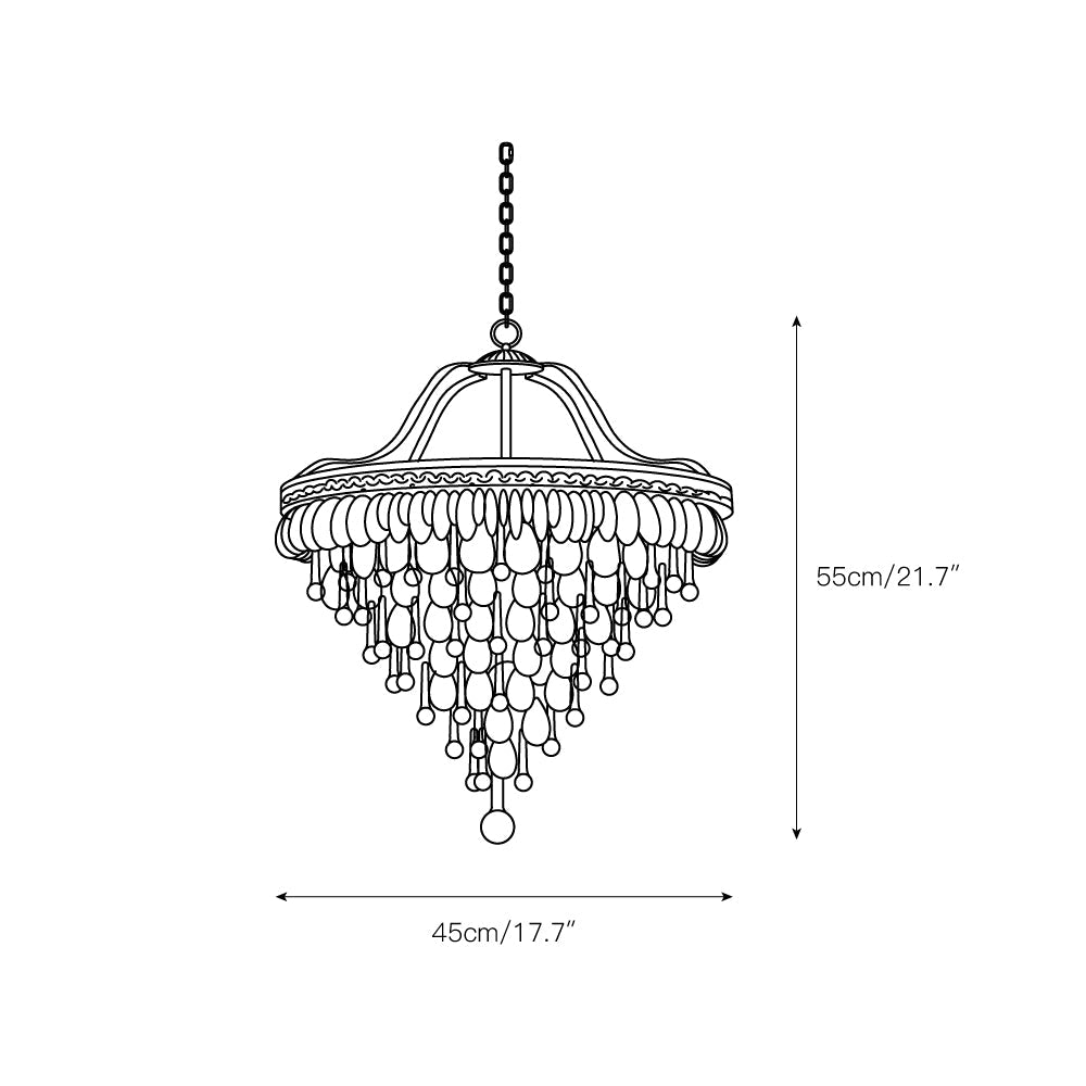 Blink Einzigartiger Kristall-Kronleuchter Pyramidenform-Letslighting