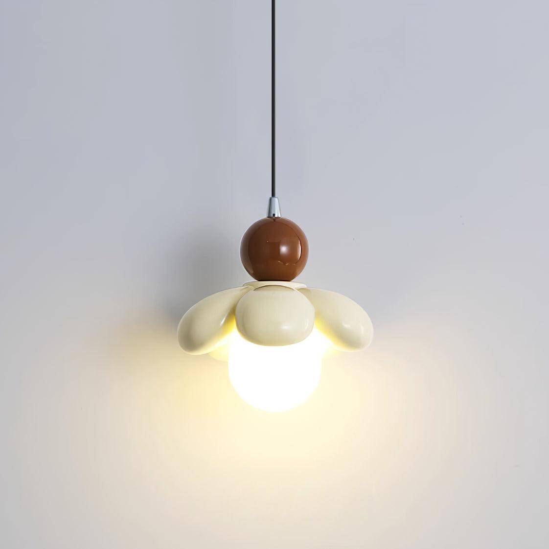 Blossi Moderne Pendelleuchte mit Blumenmotiv aus Kunstharz-Letslighting