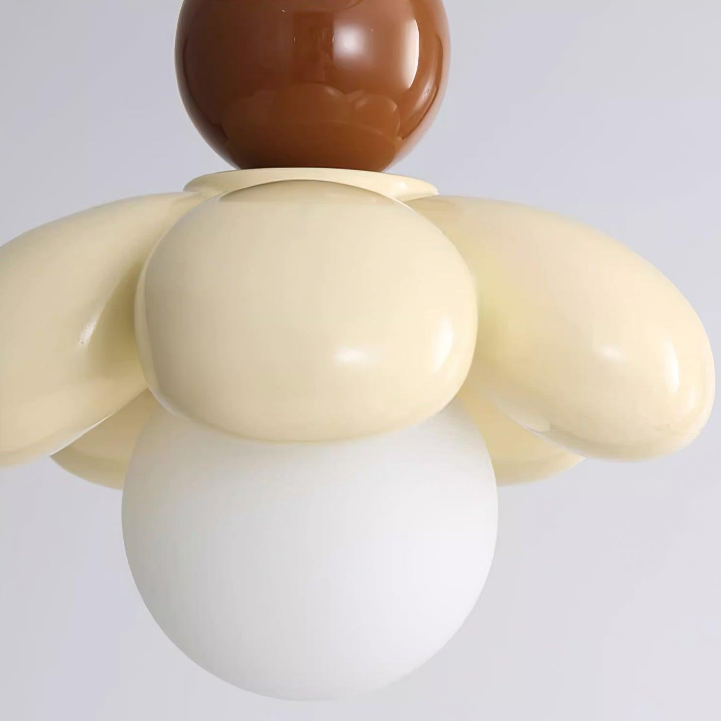 Blossi Moderne Pendelleuchte mit Blumenmotiv aus Kunstharz-Letslighting