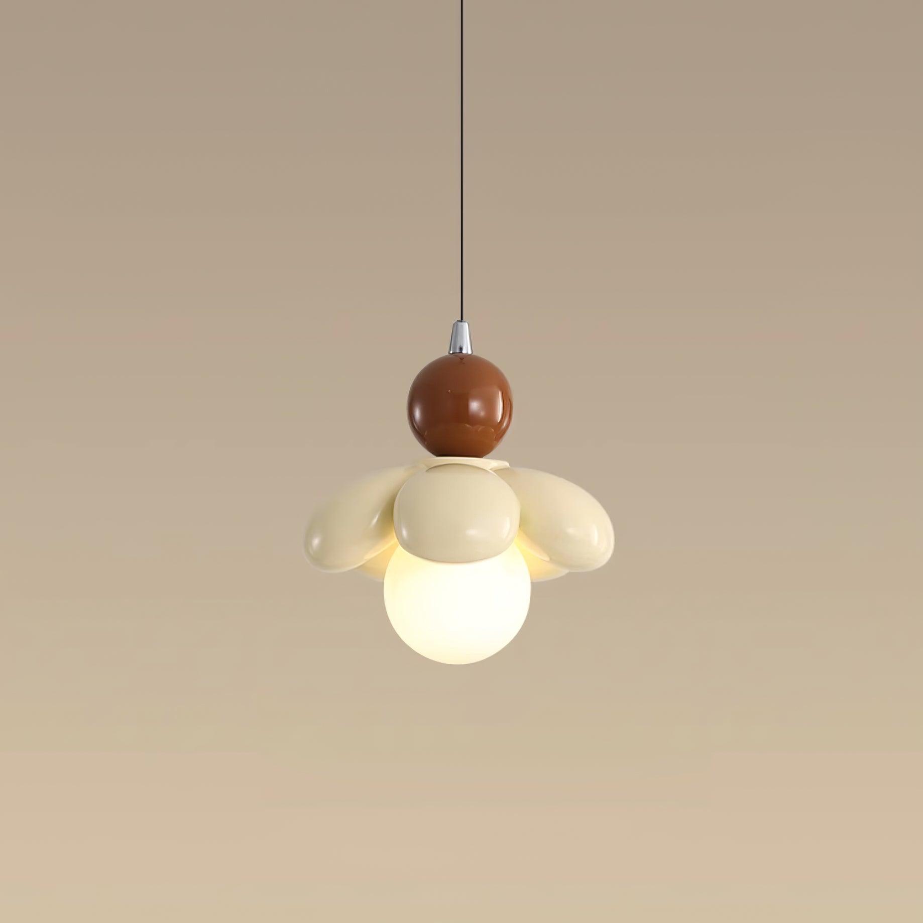 Blossi Moderne Pendelleuchte mit Blumenmotiv aus Kunstharz-Letslighting