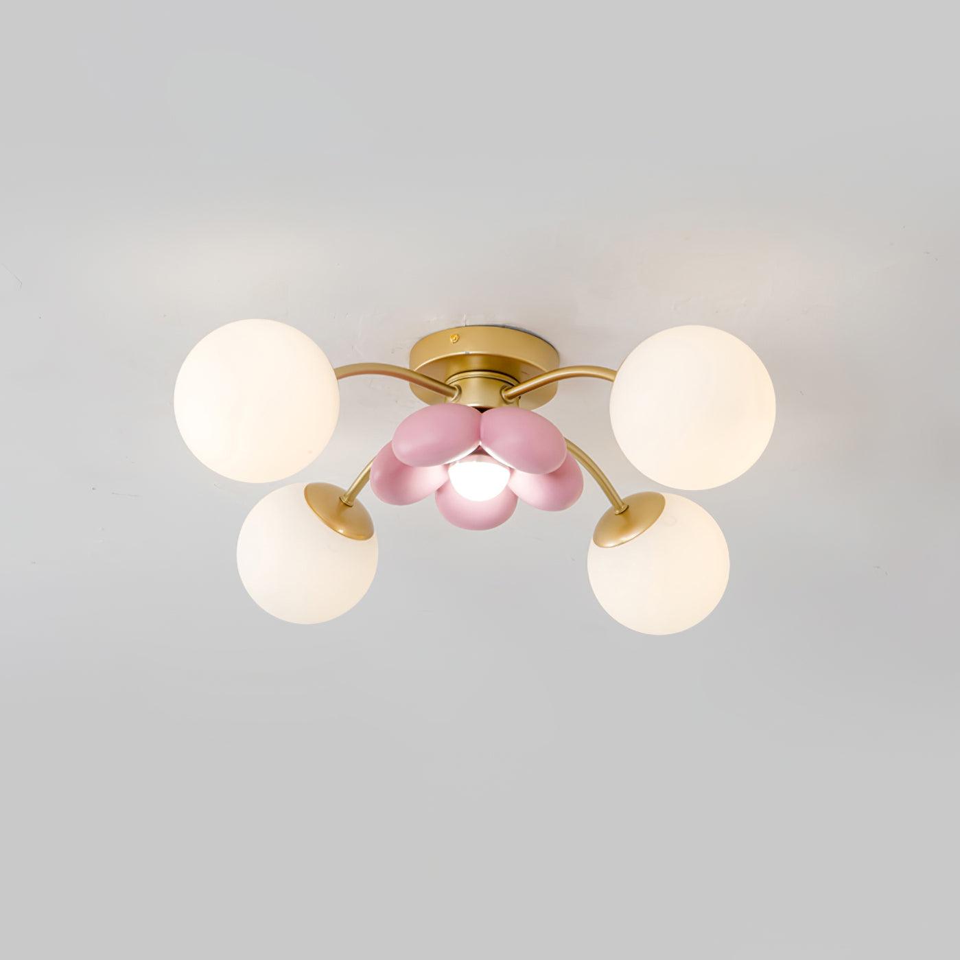 Blossura Pink Petal Ceiling Light - Letslighting