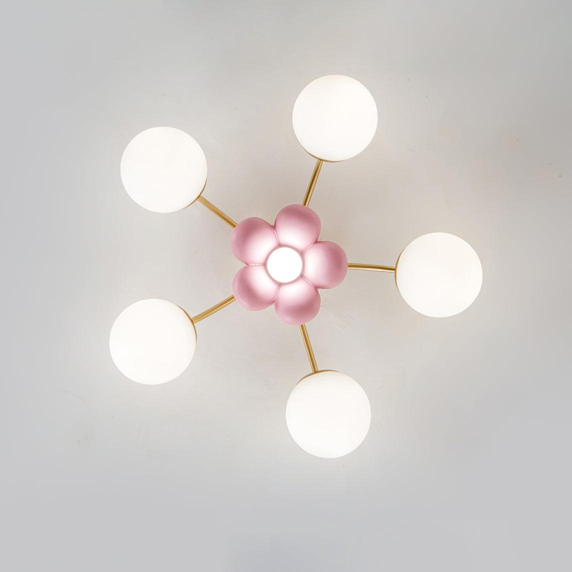 Blossura Pink Petal Ceiling Light - Letslighting
