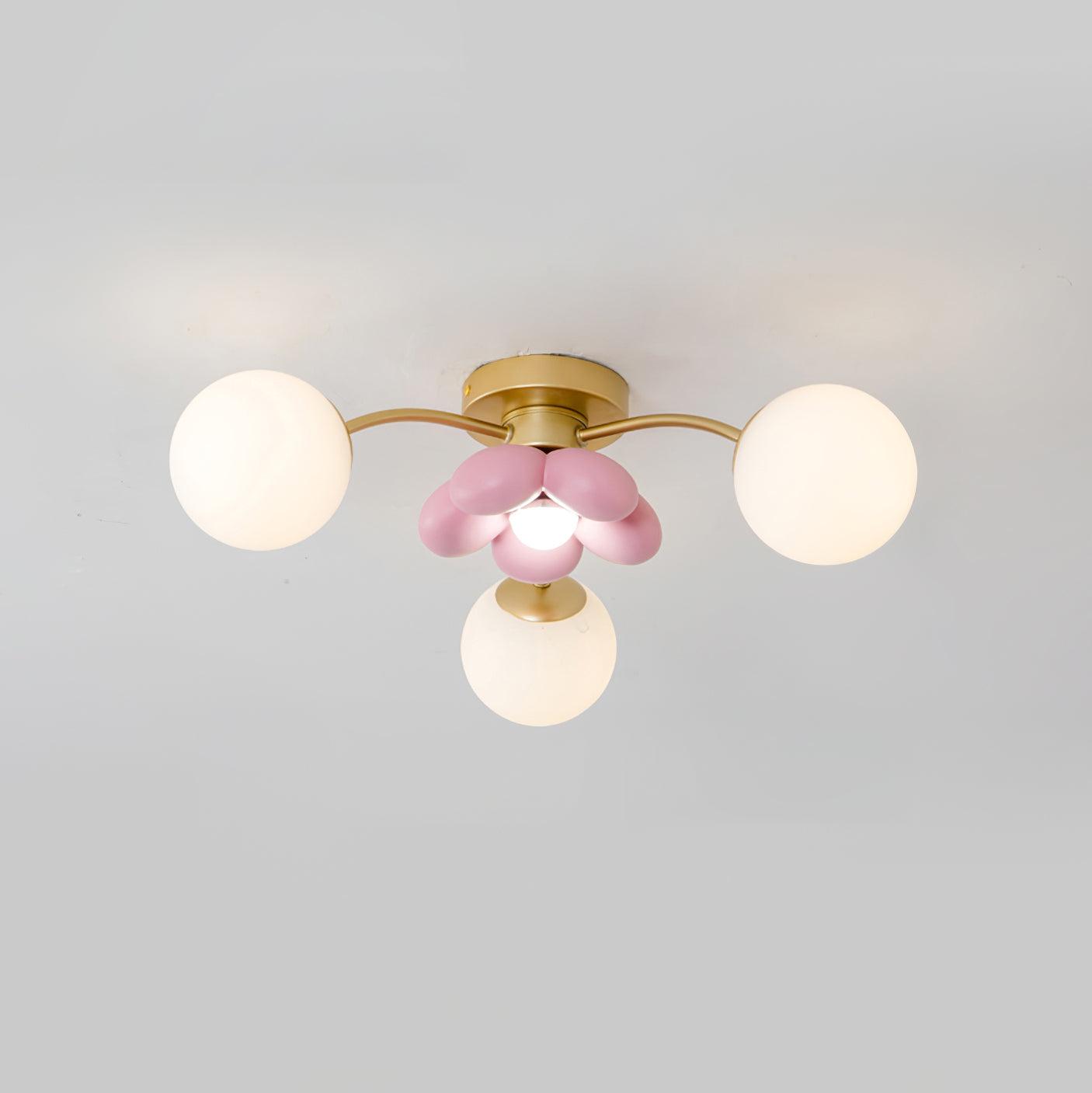 Blossura Pink Petal Ceiling Light - Letslighting