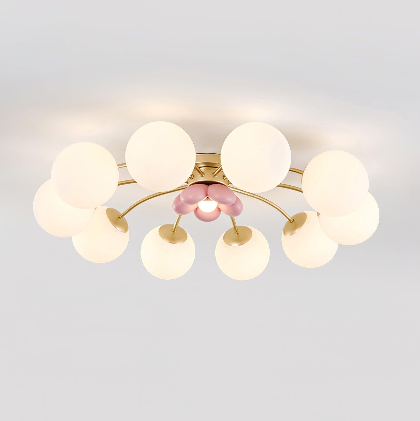 Blossura Pink Petal Ceiling Light - Letslighting