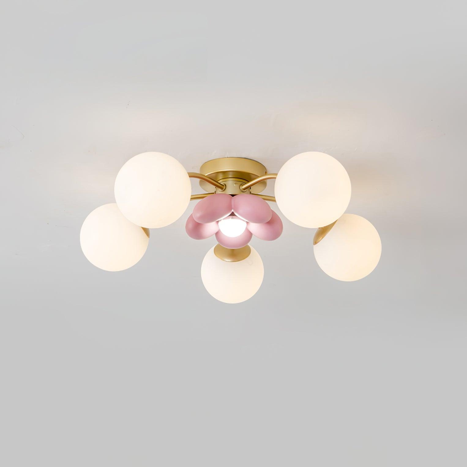Blossura Pink Petal Ceiling Light - Letslighting