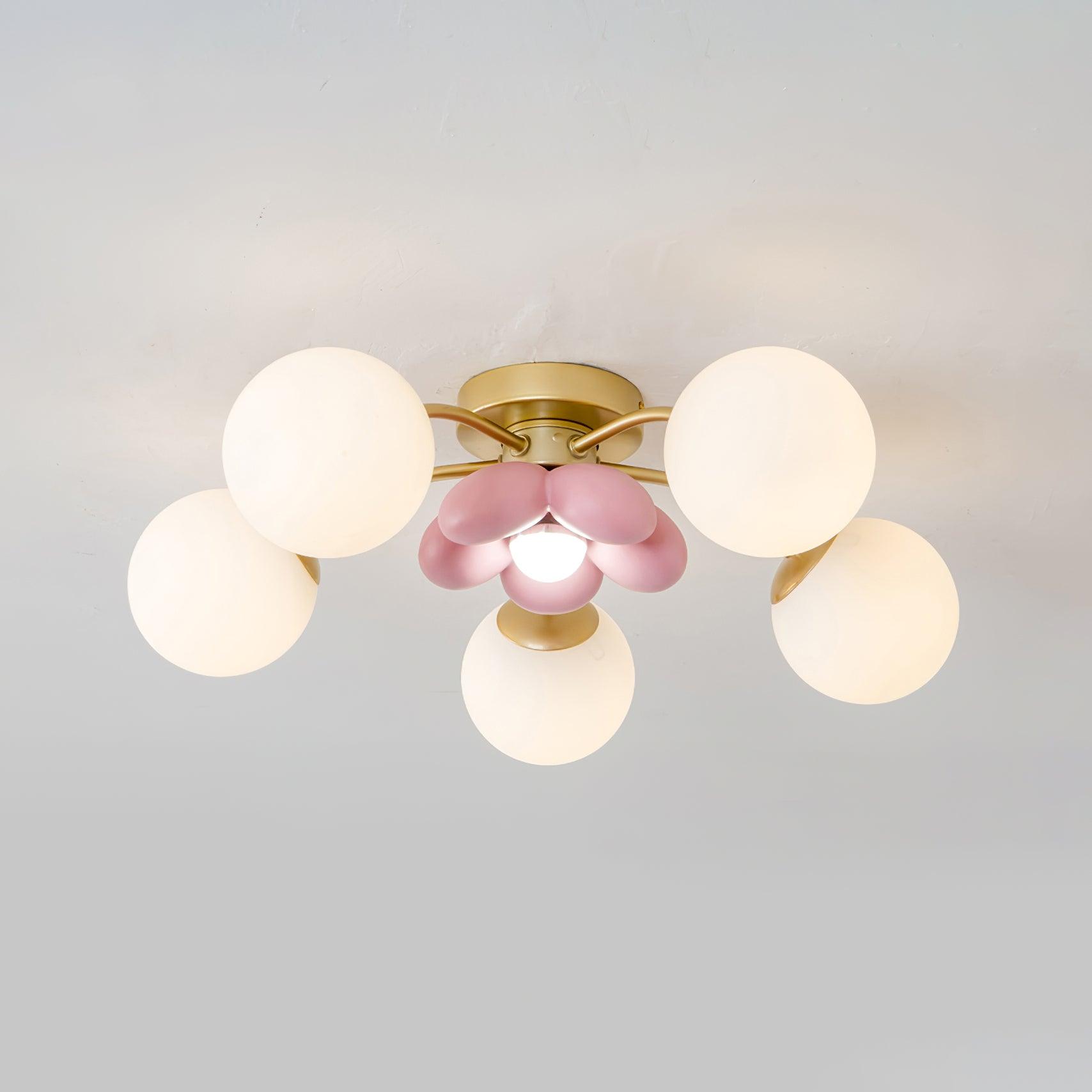 Blossura Pink Petal Ceiling Light - Letslighting