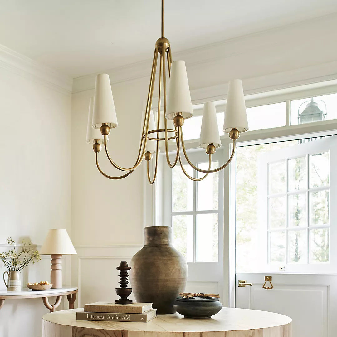 Calire Vintage Industrie Stoff Kronleuchter-Letslighting