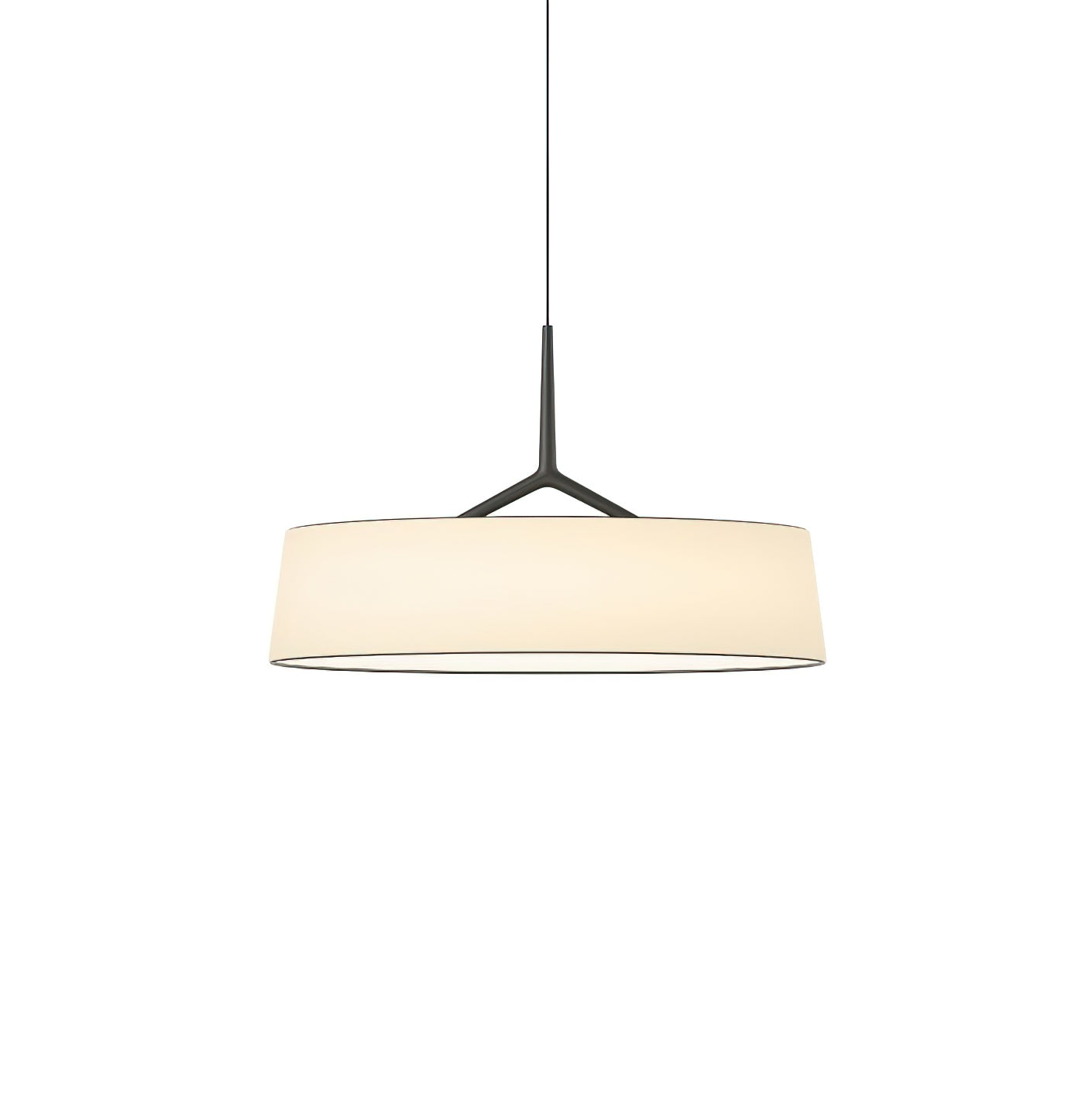 Pendelleuchte Weißer Stoff Trommel Modern-Letslighting