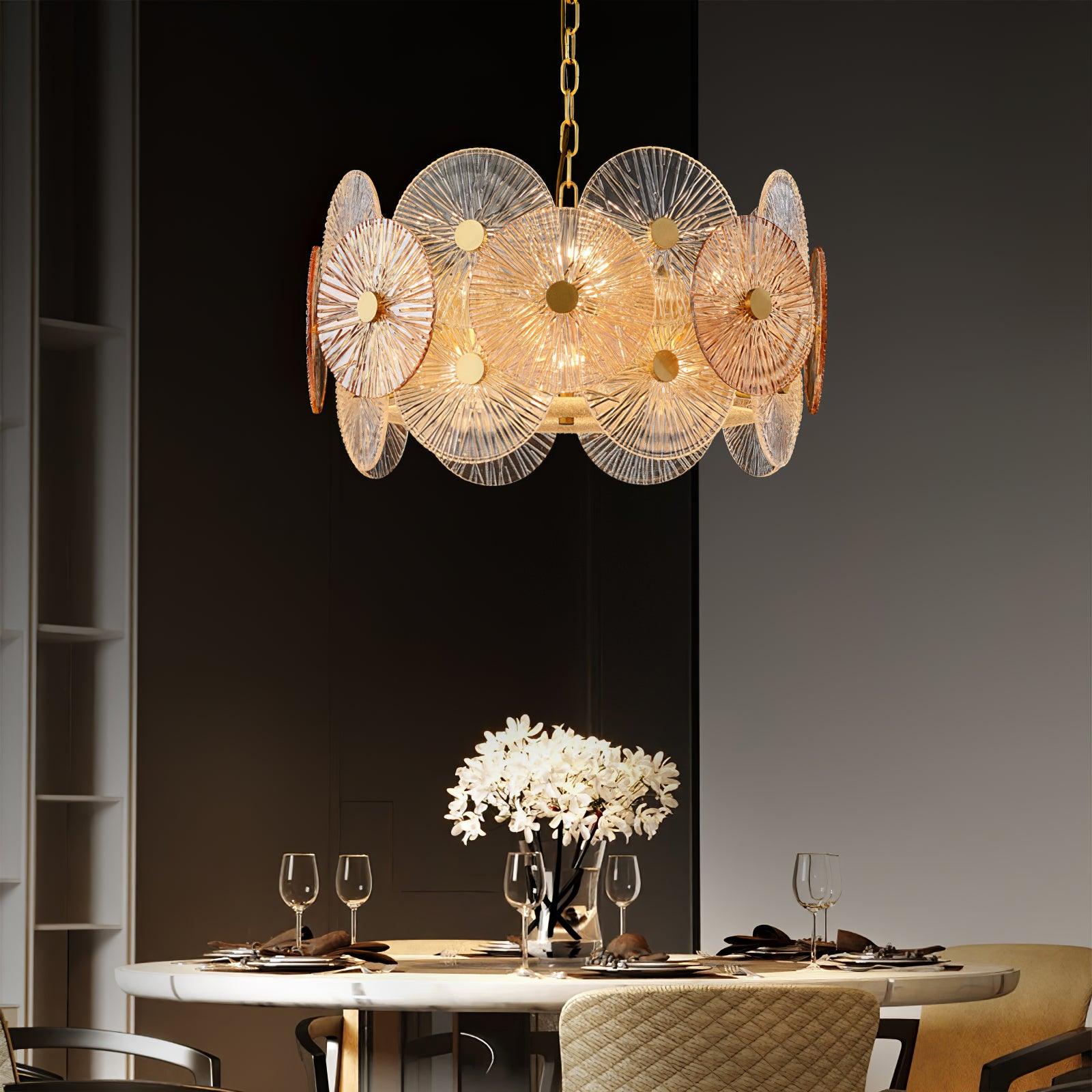 Aurelia Eleganter luxuriöser Glaskronleuchter-Letslighting