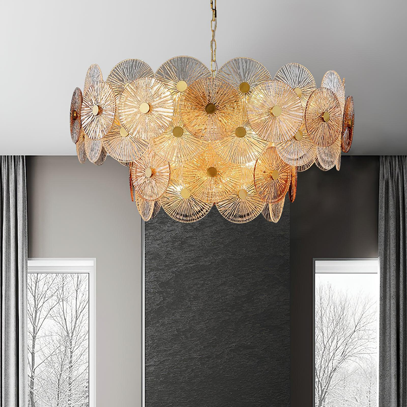 Aurelia Eleganter luxuriöser Glaskronleuchter-Letslighting