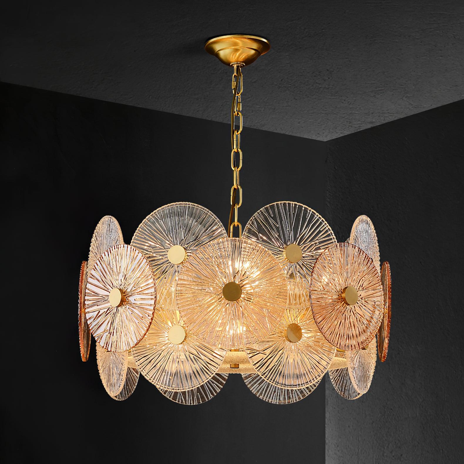 Aurelia Eleganter luxuriöser Glaskronleuchter-Letslighting