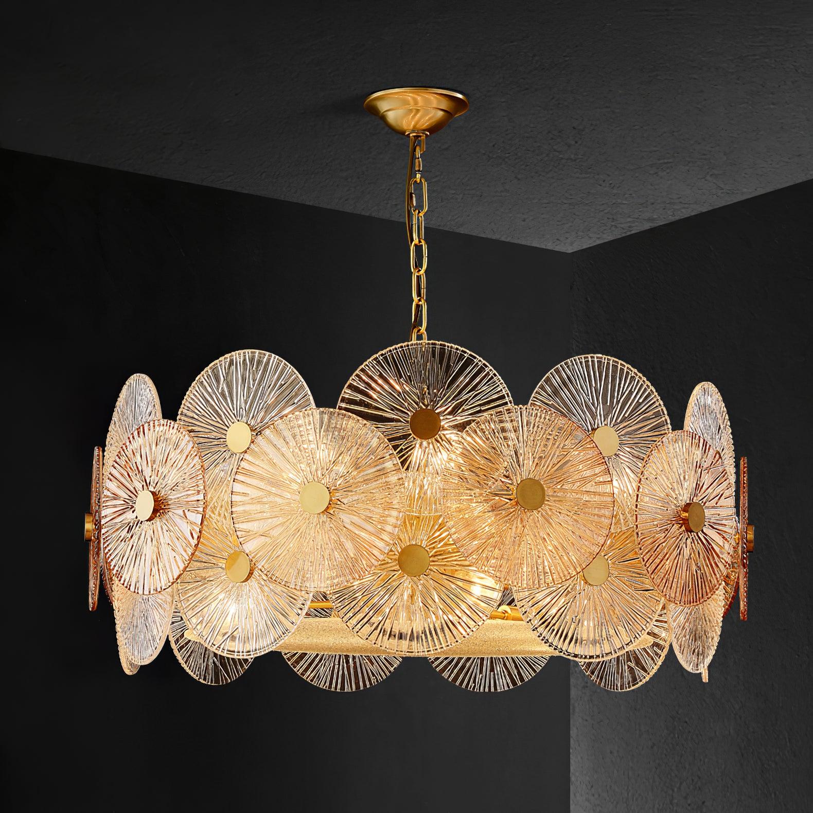 Aurelia Eleganter luxuriöser Glaskronleuchter-Letslighting