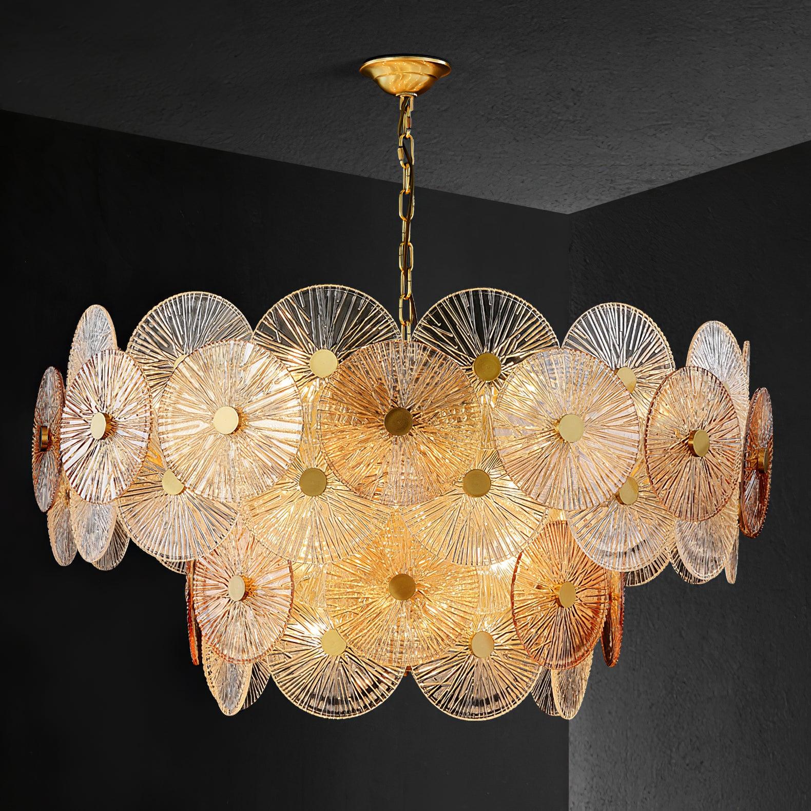 Aurelia Eleganter luxuriöser Glaskronleuchter-Letslighting