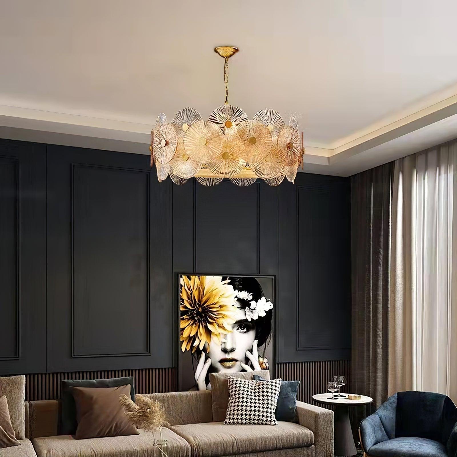 Aurelia Eleganter luxuriöser Glaskronleuchter-Letslighting