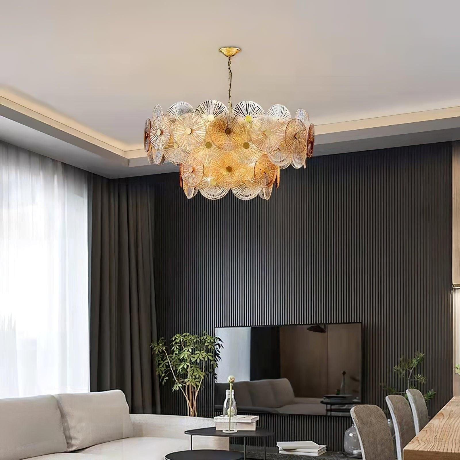 Aurelia Eleganter luxuriöser Glaskronleuchter-Letslighting