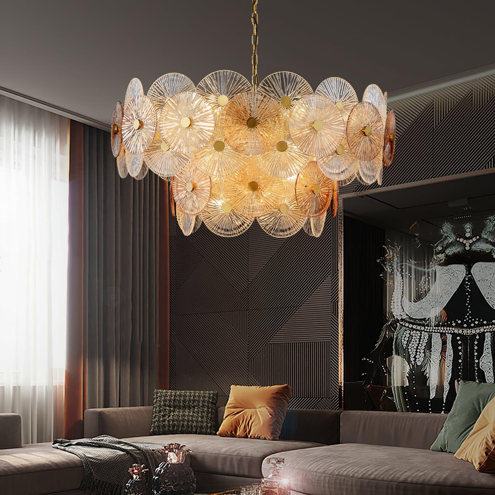 Aurelia Eleganter luxuriöser Glaskronleuchter-Letslighting