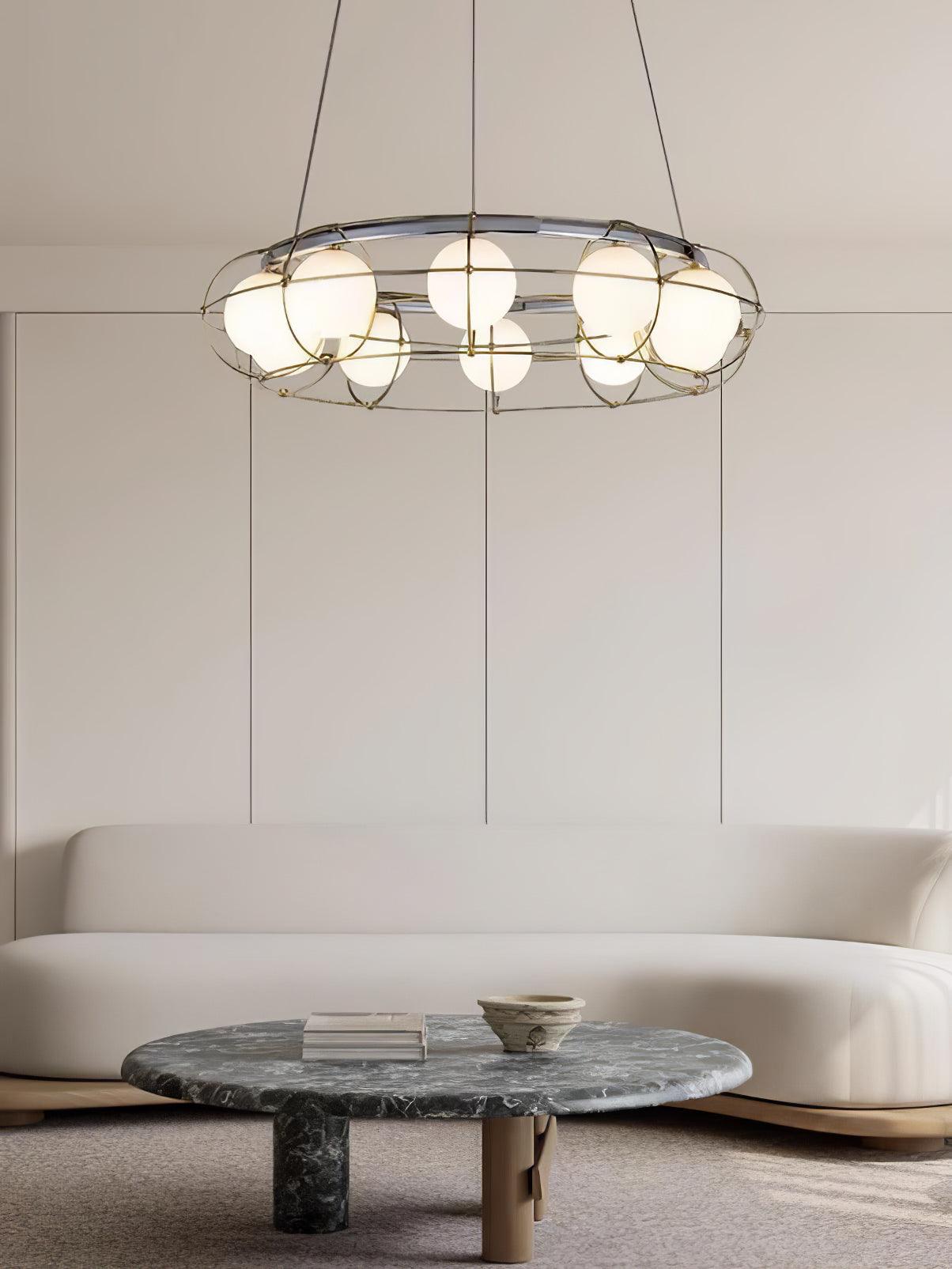 Mia Moderner Glas-Kronleuchter-Letslighting