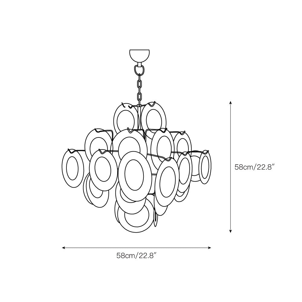 Evvinos Individual Creativity Metal Glass Chandelier - Letslighting