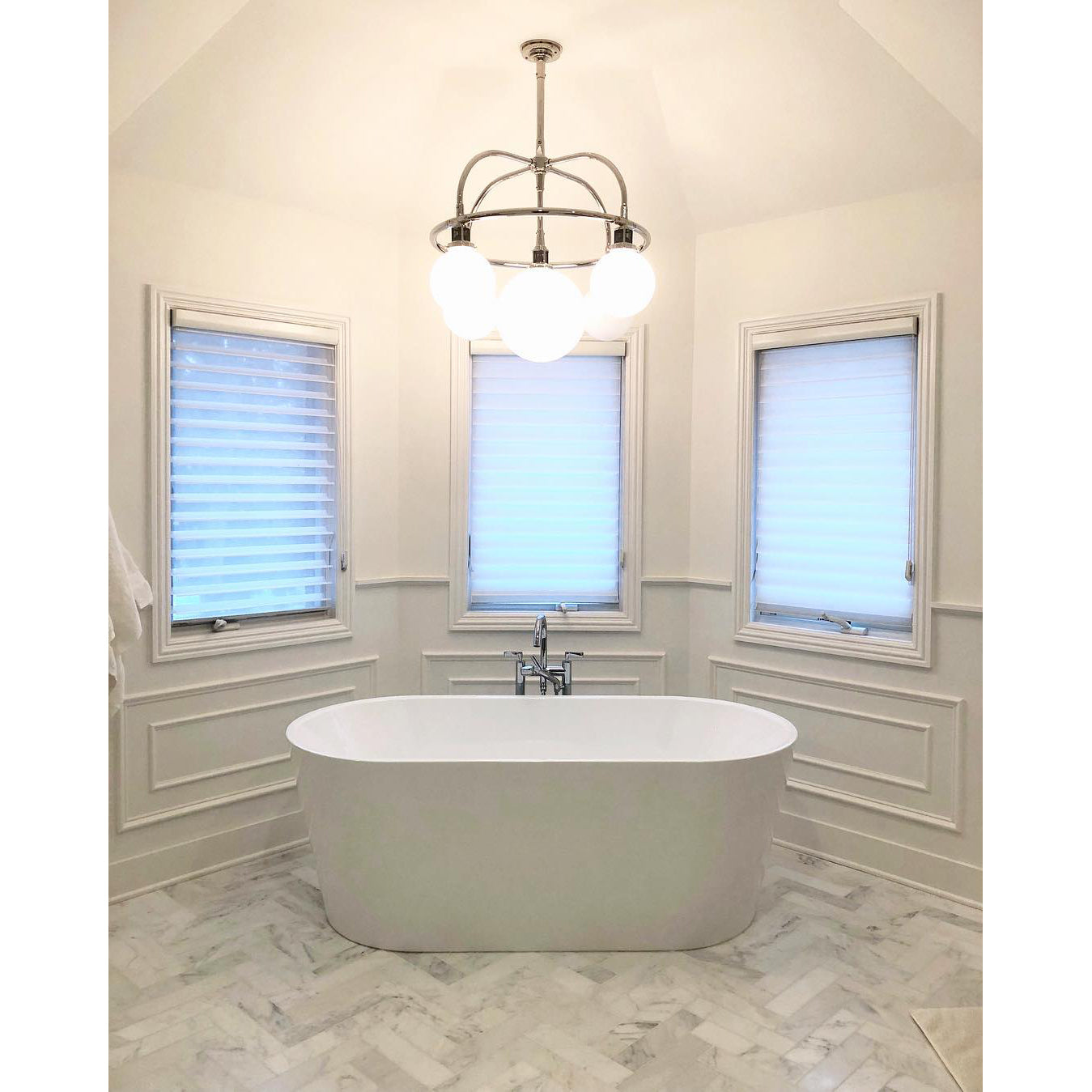 Vathea Modern Minimalist Metal Glass Chandelier - Letslighting