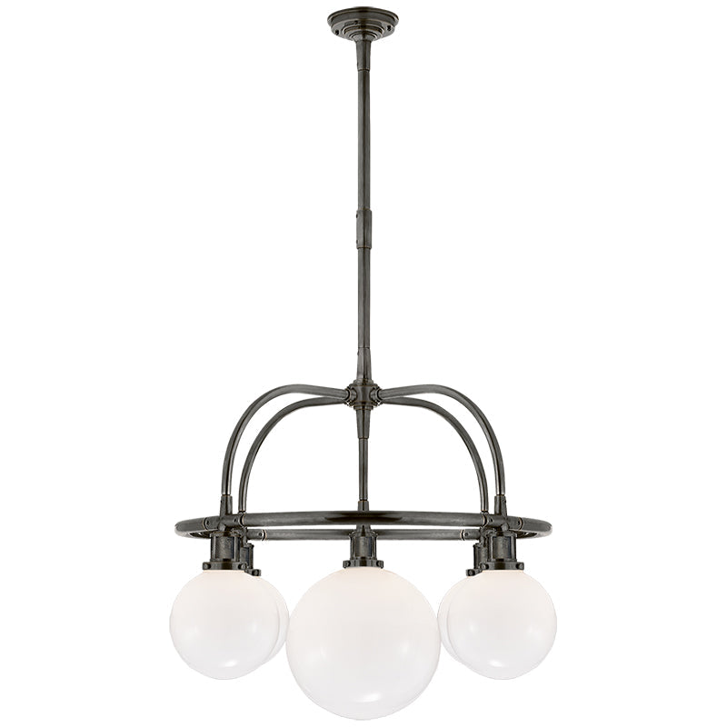 Vathea Modern Minimalist Metal Glass Chandelier - Letslighting