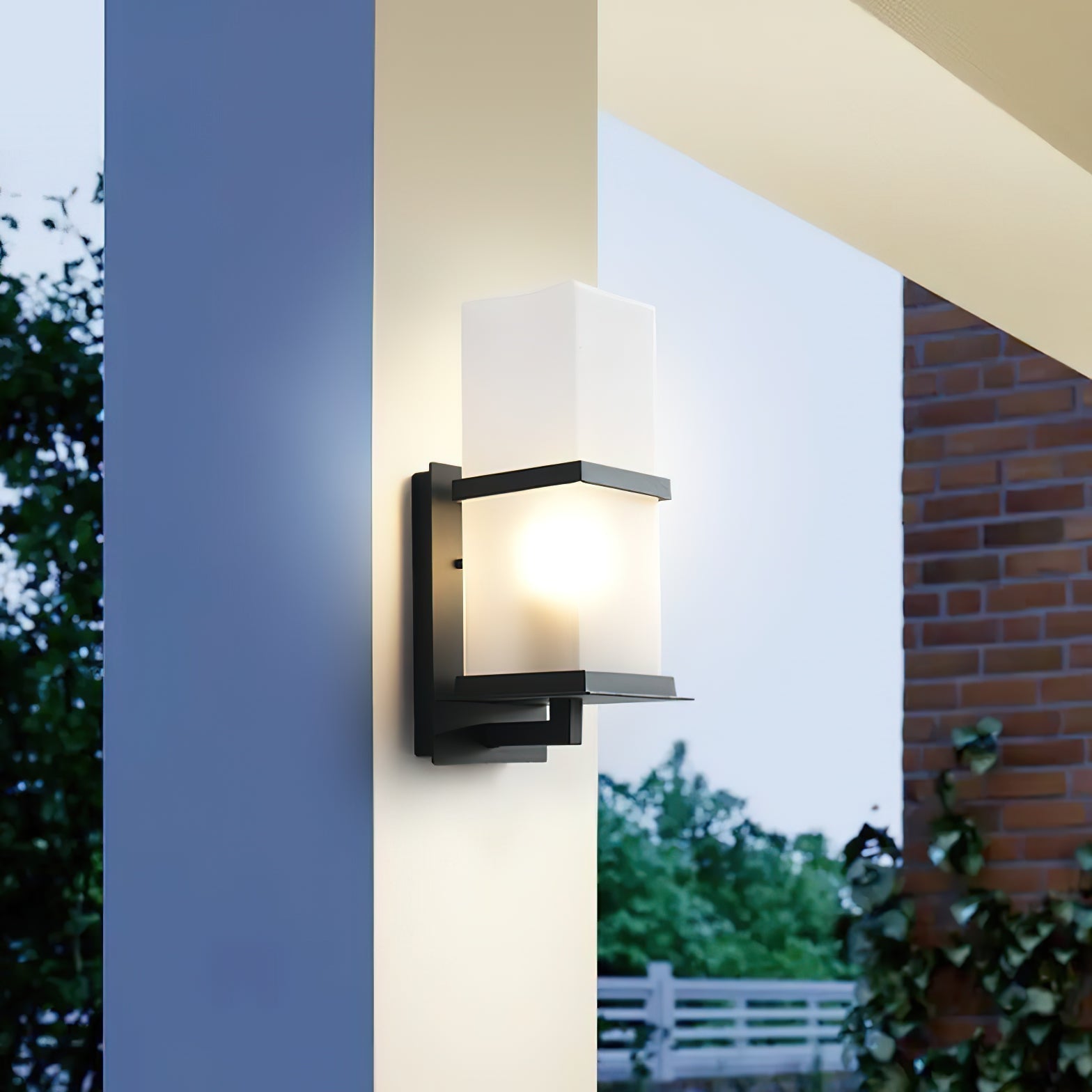 Ishaaris Minimalistische Glas-Wandleuchte für den Außenbereich-Letslighting