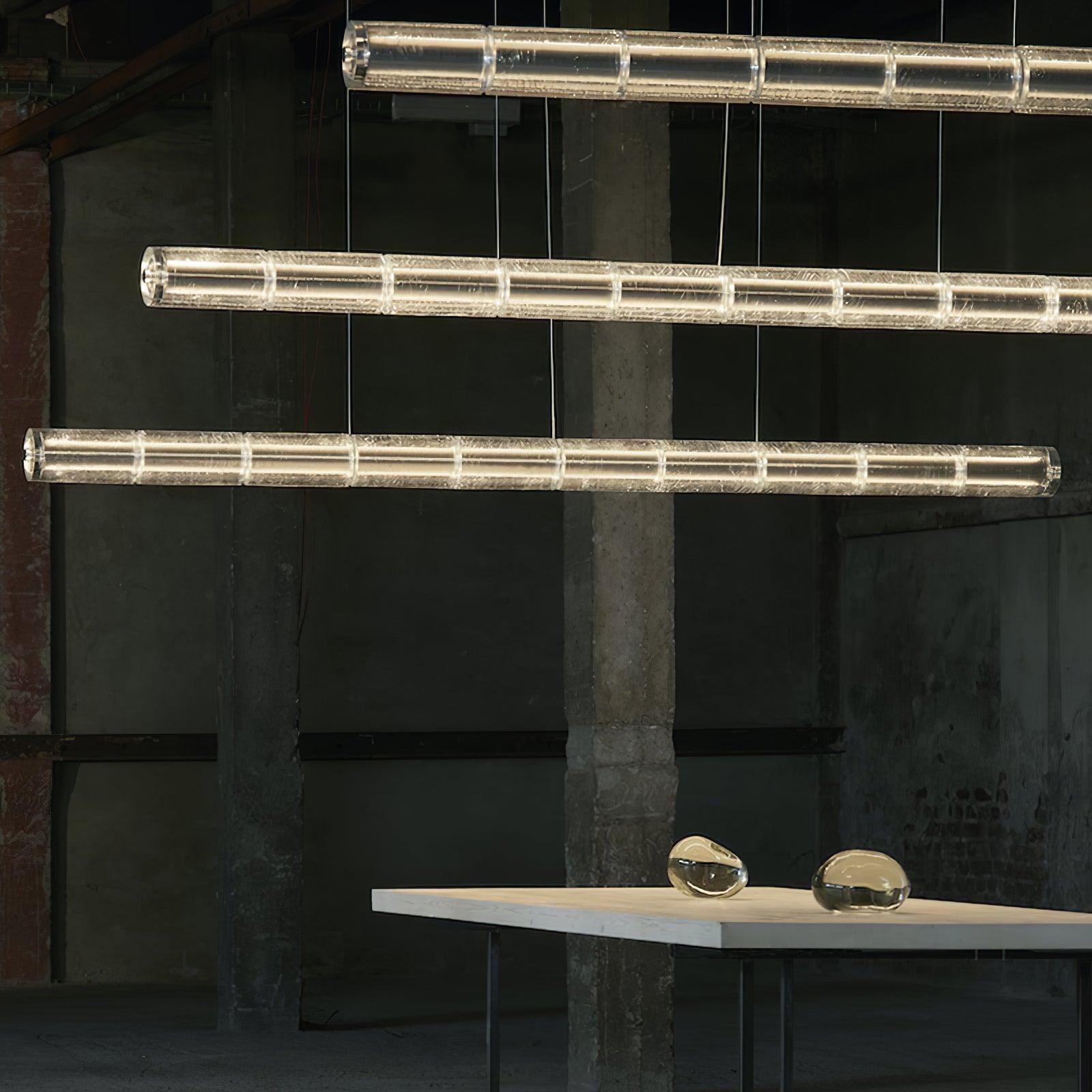 Lyliris Lineare Pendelleuchte aus Glas-Letslighting
