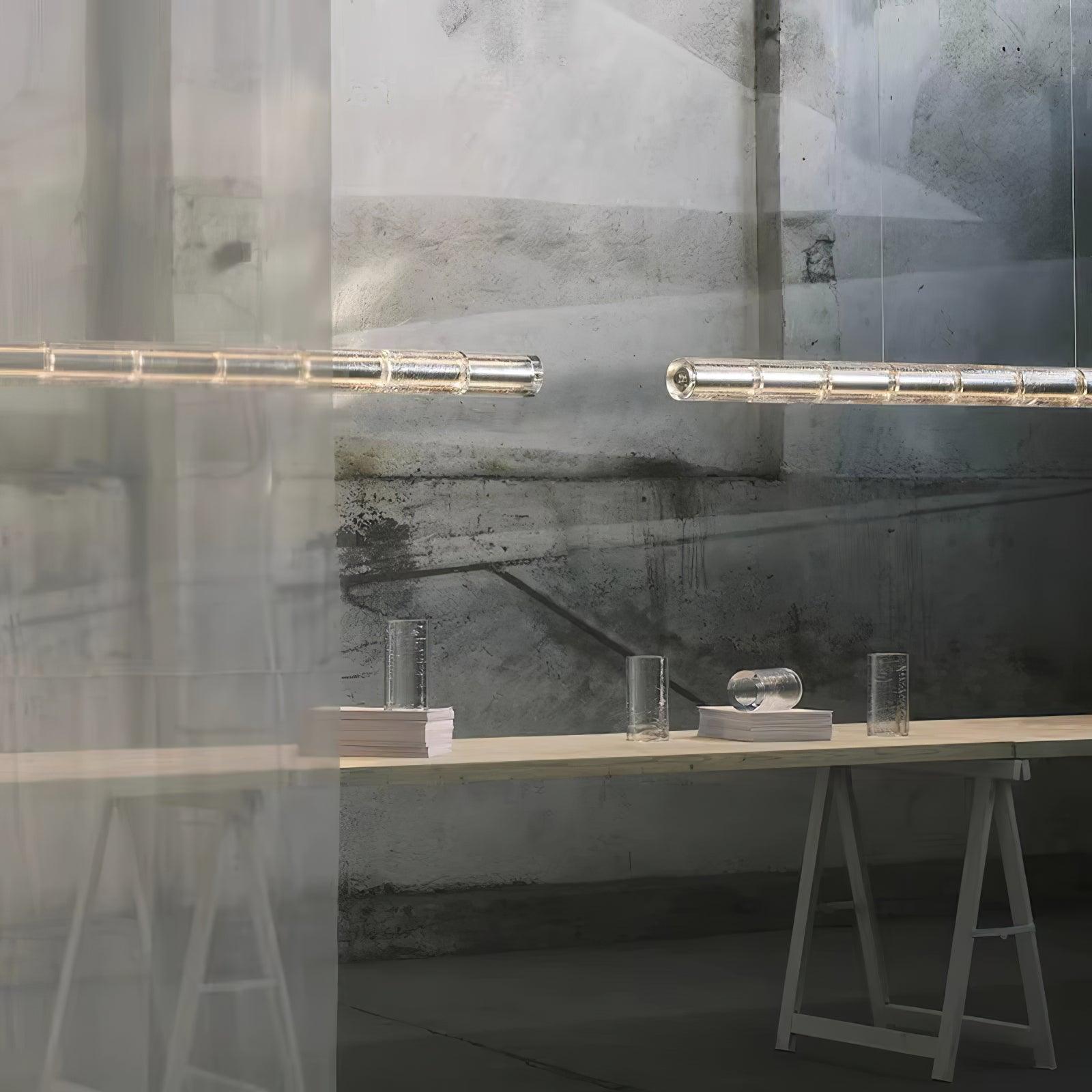Lyliris Lineare Pendelleuchte aus Glas-Letslighting