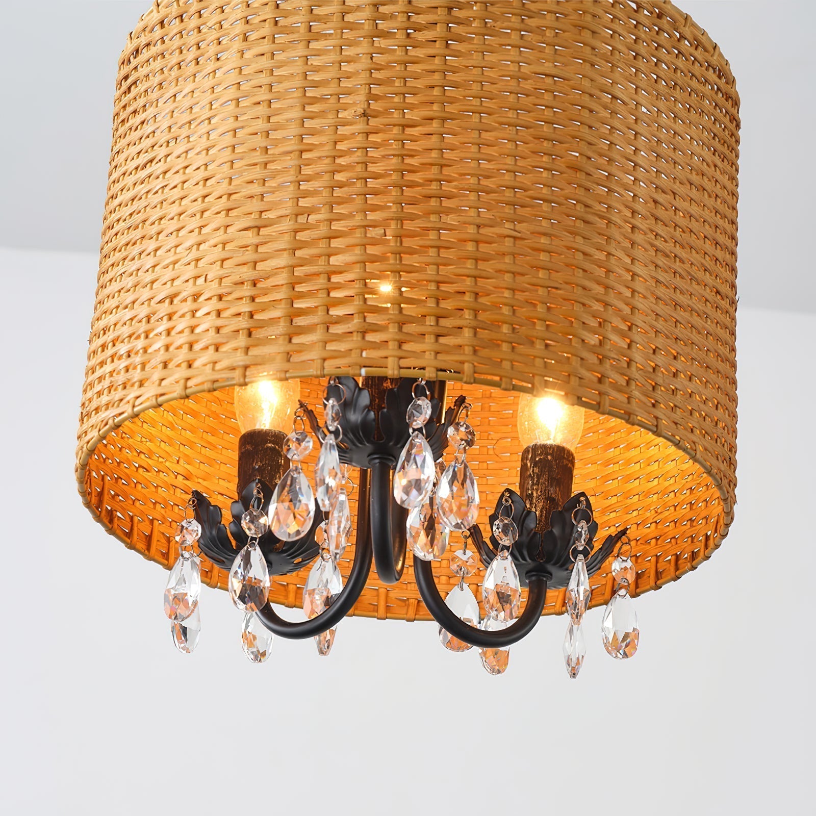 Avnoren Kristall Vintage Natur Pendelleuchte-Letslighting