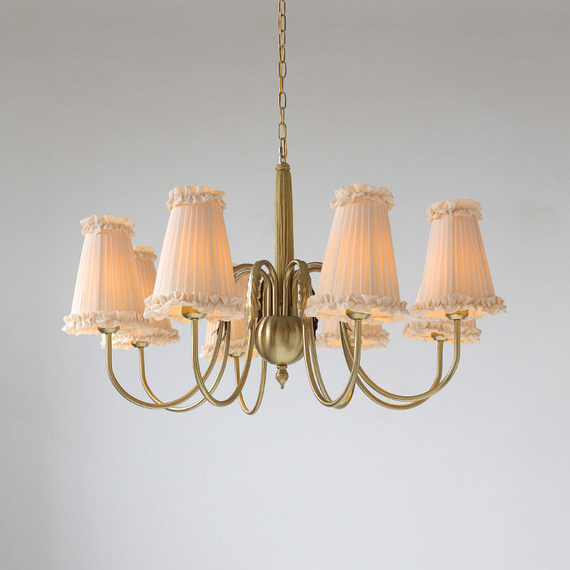 Ervaren Vintage Postmoderner Luxus Stoff-Kronleuchter-Letslighting