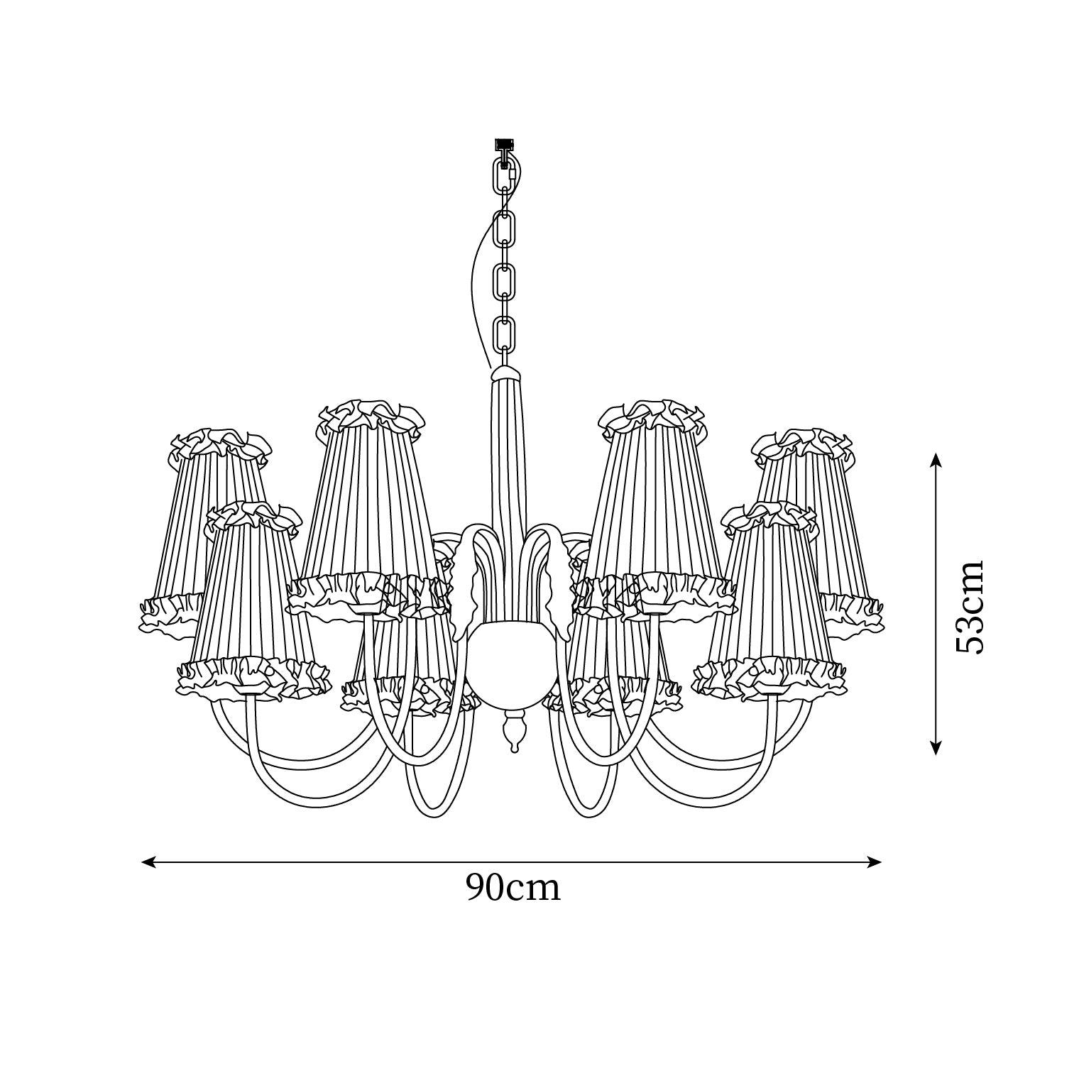 Faylin Vintage Messing Kronleuchter Gefeilt Schirme-Letslighting