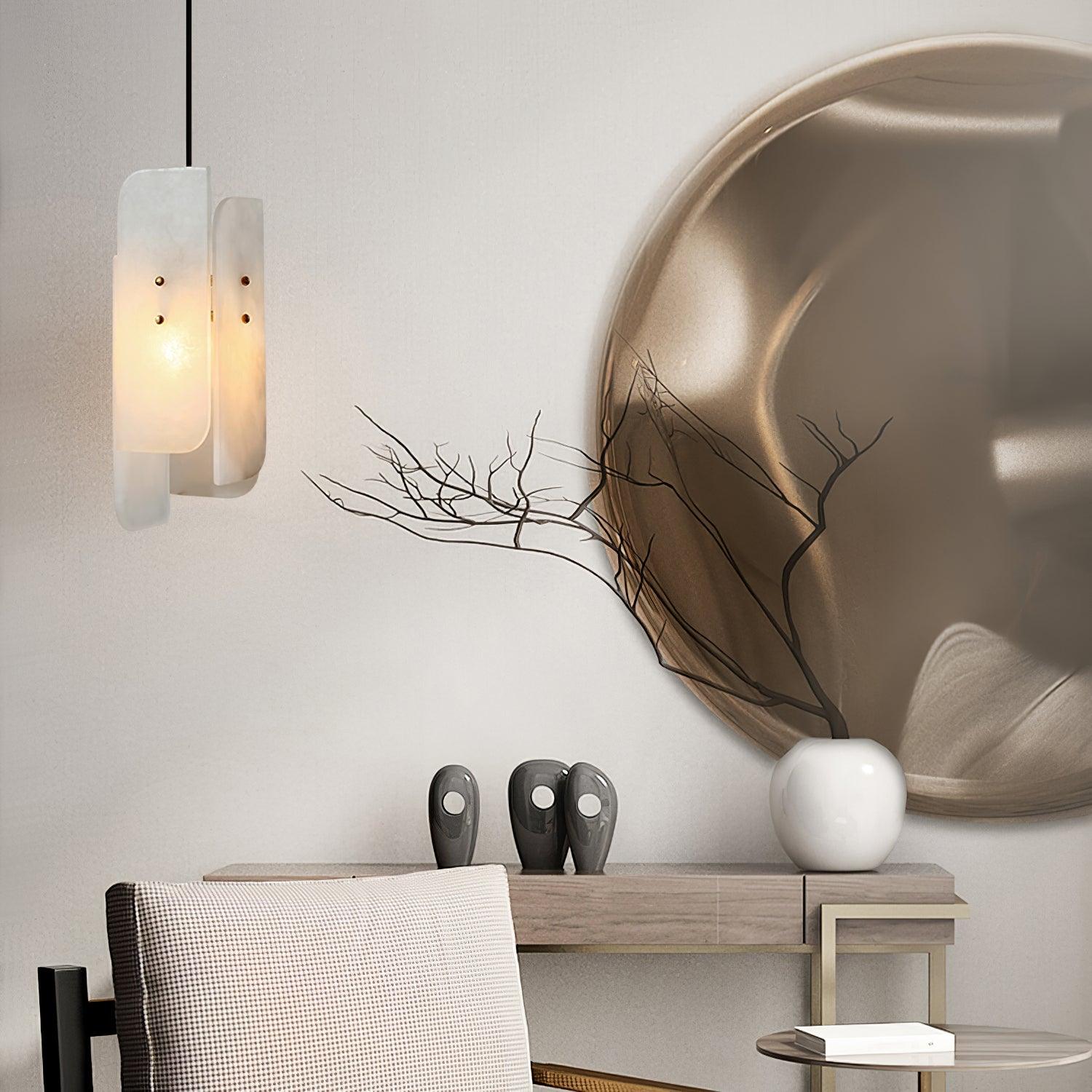 Vicarus Layered Alabaster Pendant Light - Neutralighting