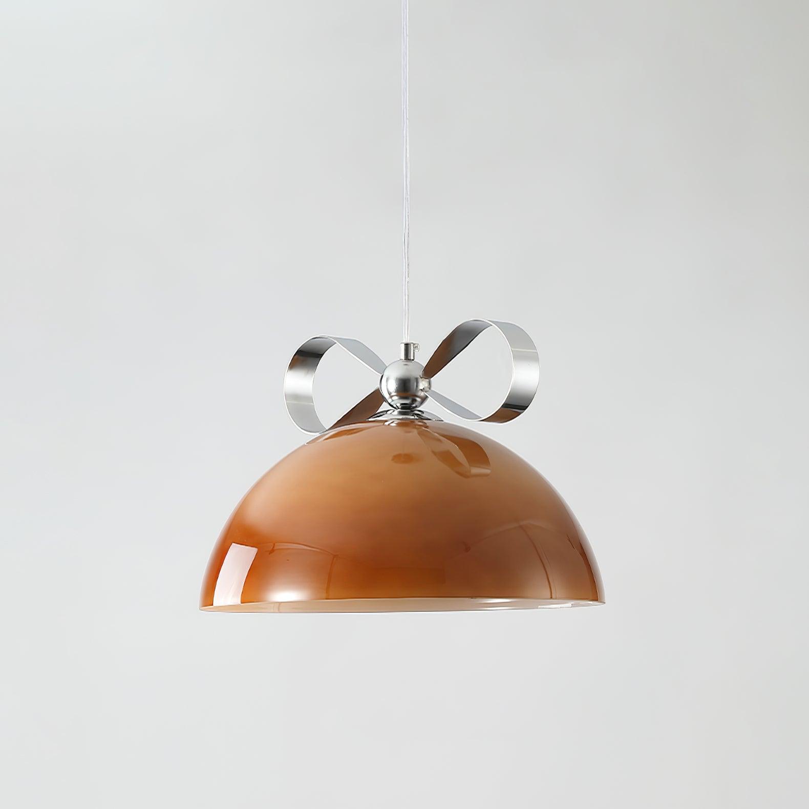 Lustra Minimalistische Pendelleuchte aus Bernsteinfarbenem Glas-Letslighting