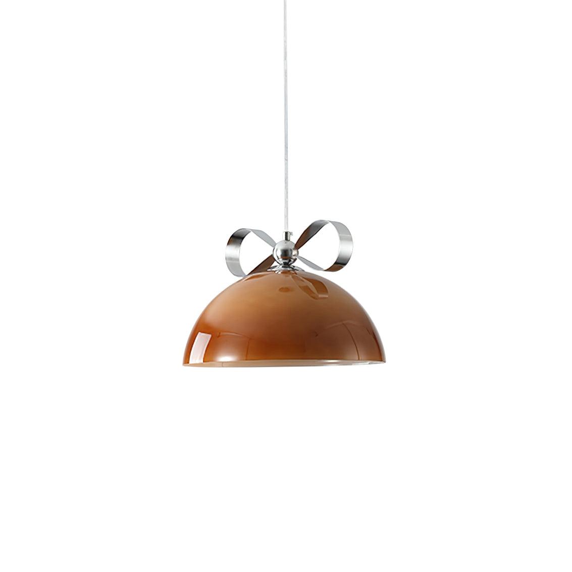 Lustra Minimalistische Pendelleuchte aus Bernsteinfarbenem Glas-Letslighting