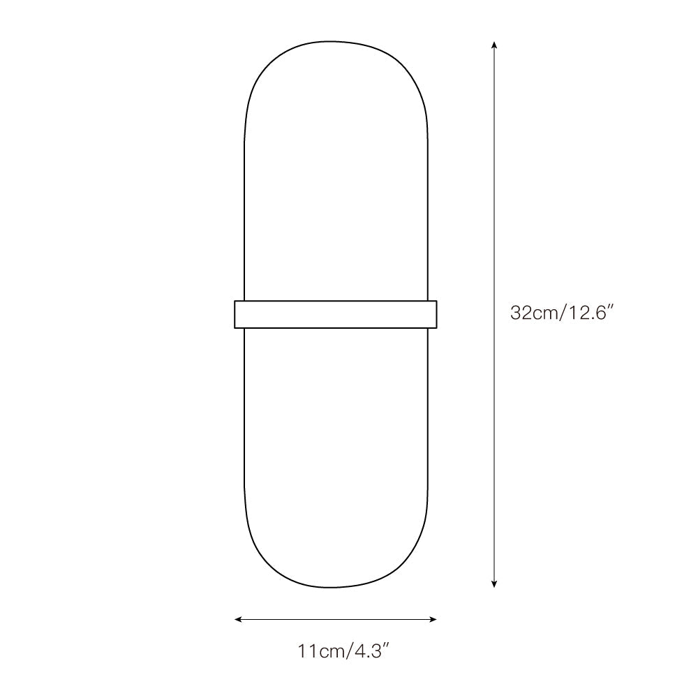 Symirel Modern Minimalist Pill Form Alabaster Sconce Wall Lamp - Letslighting