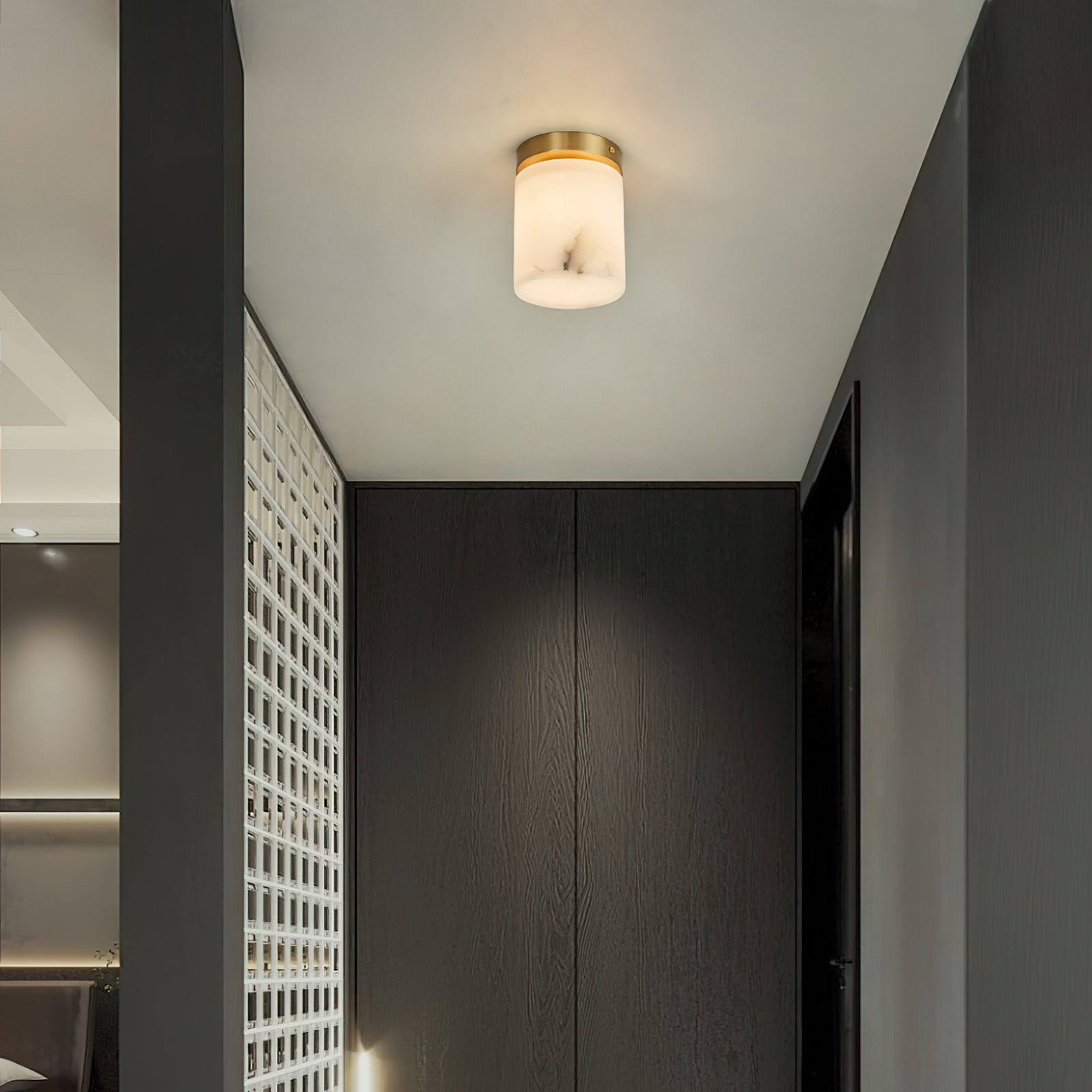 Cedoria Modern Minimalist Alabaster Ceiling Light - Letslighting