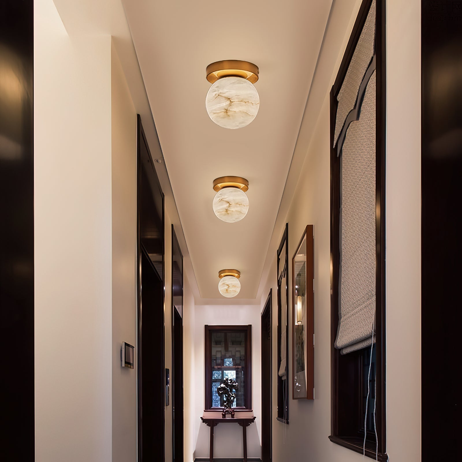 Cedoria Modern Minimalist Alabaster Ceiling Light - Letslighting