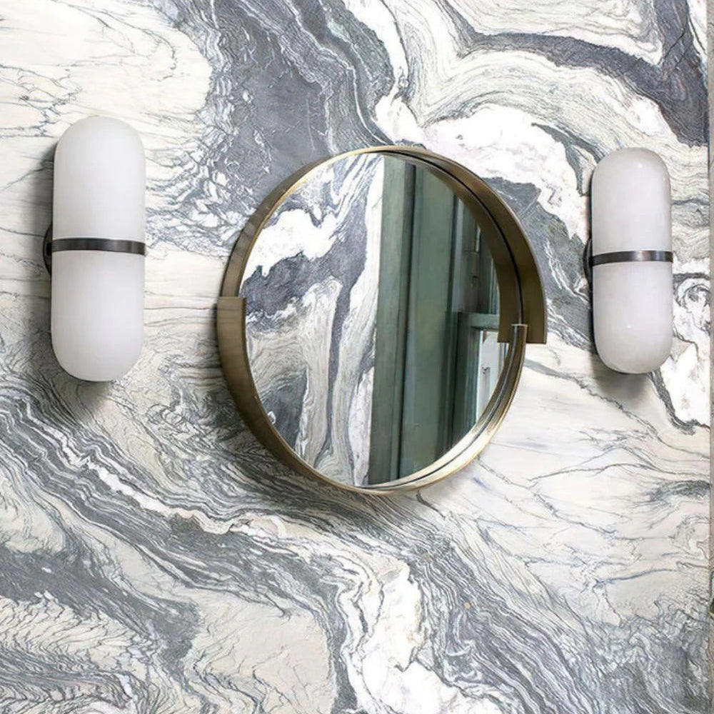 Symirel Modern Minimalist Pill Form Alabaster Sconce Wall Lamp - Letslighting