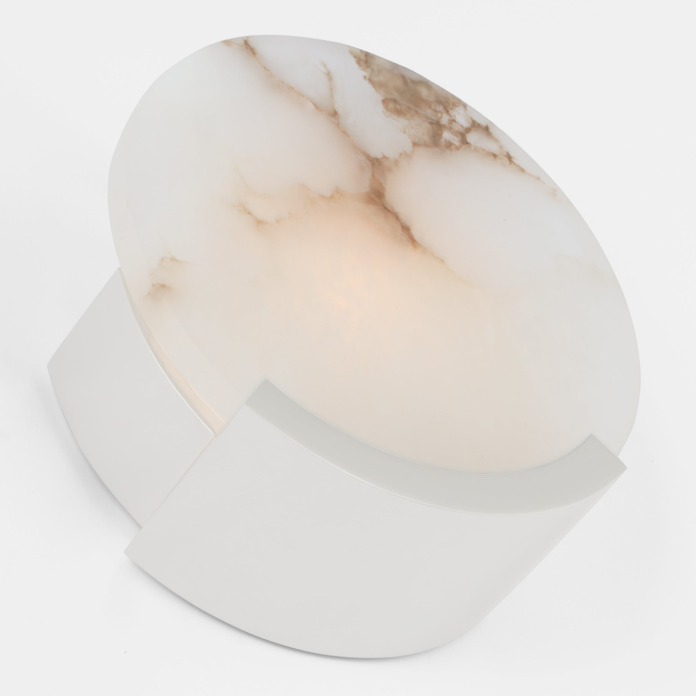 Avsolisra Modern Minimalist Round Alabaster Wall Lamp - Letslighting