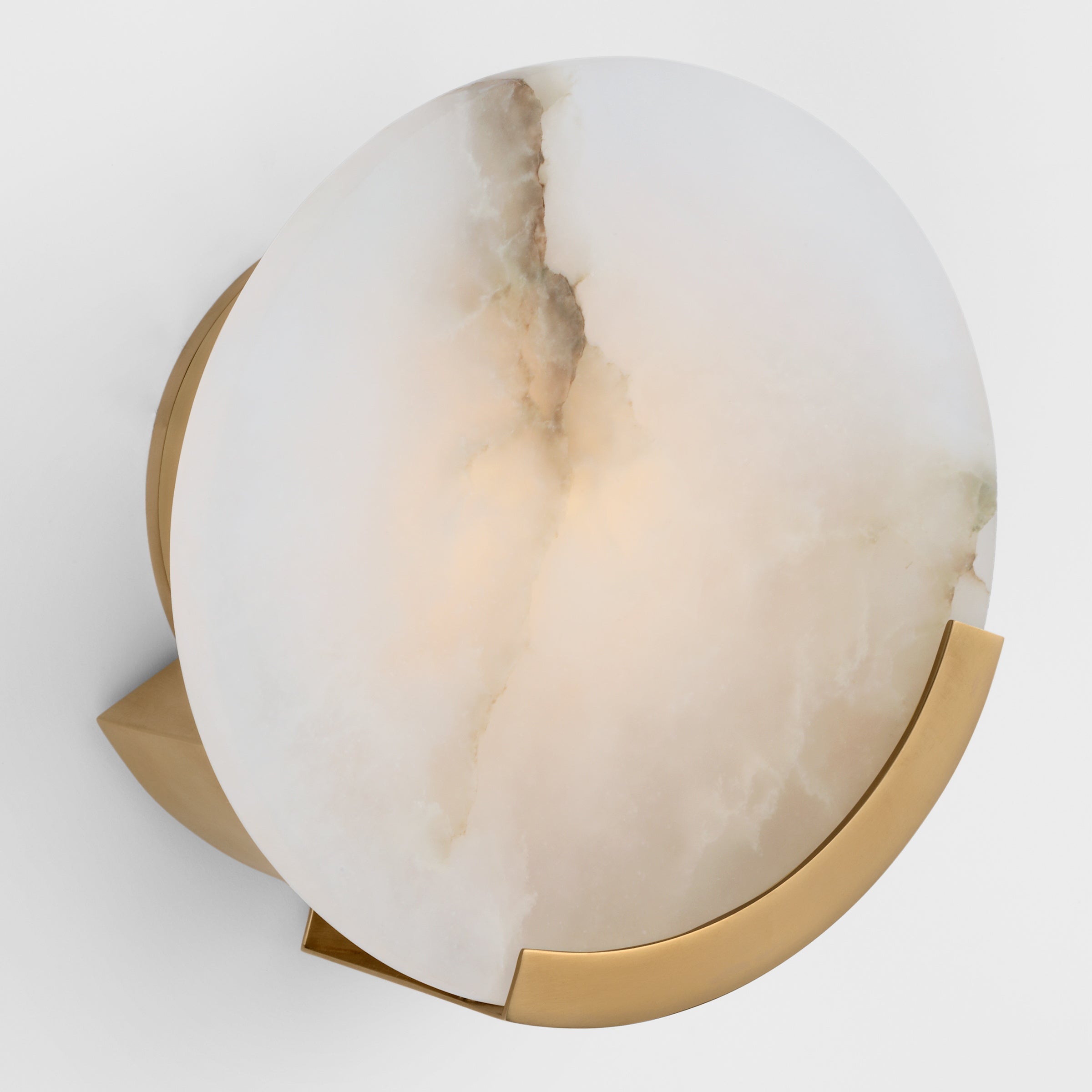 Avsolisra Modern Minimalist Round Alabaster Wall Lamp - Letslighting