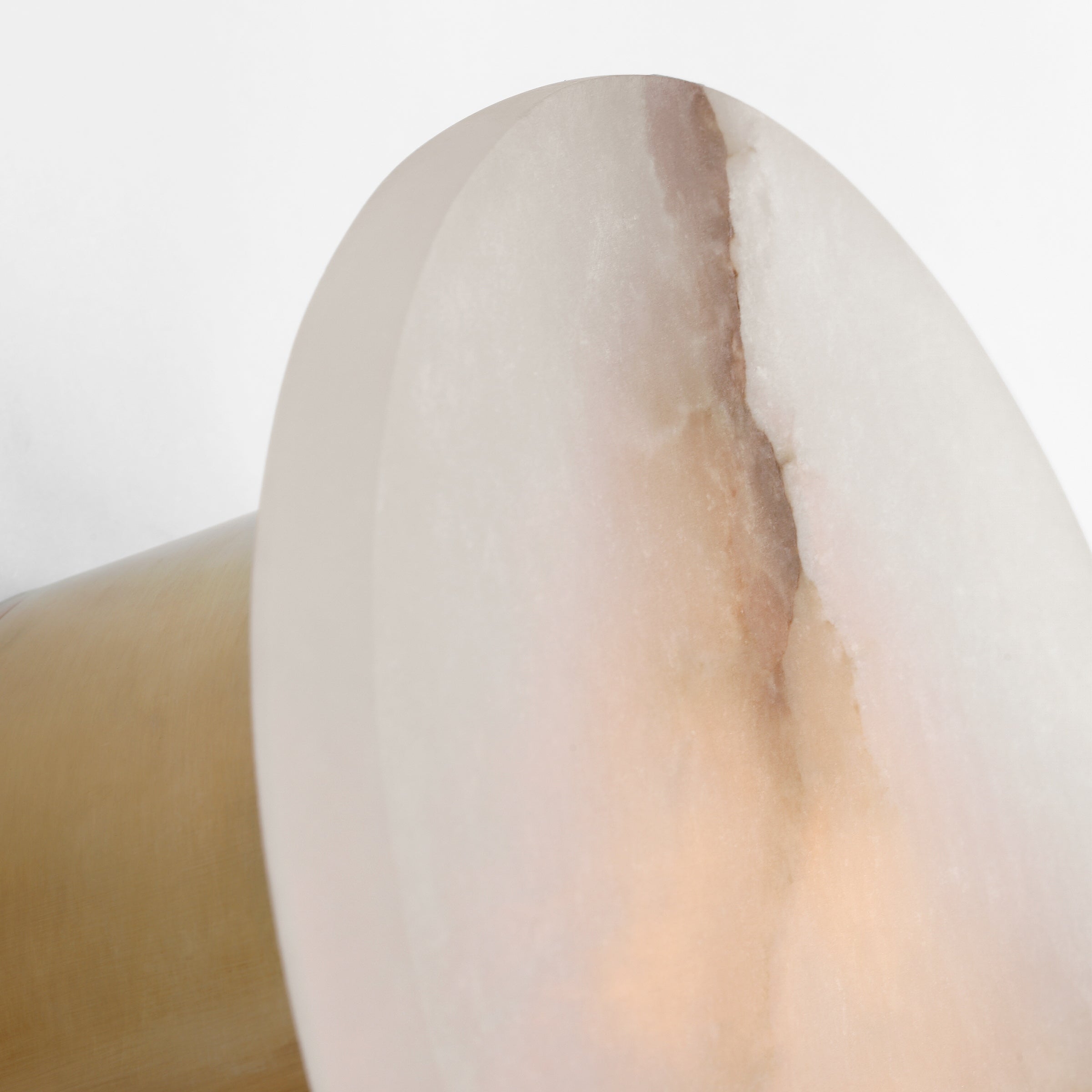 Avsolisra Modern Minimalist Round Alabaster Wall Lamp - Letslighting