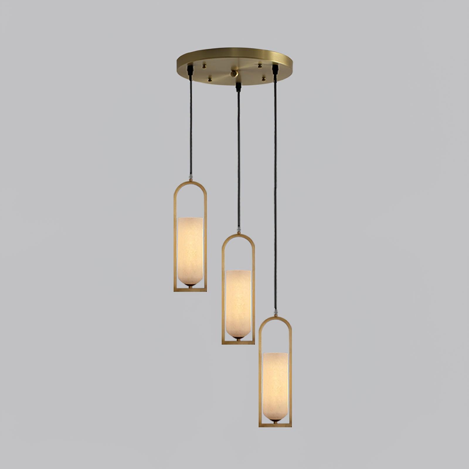 Aethyn Arch Alabaster Pendant Light - Neutralighting