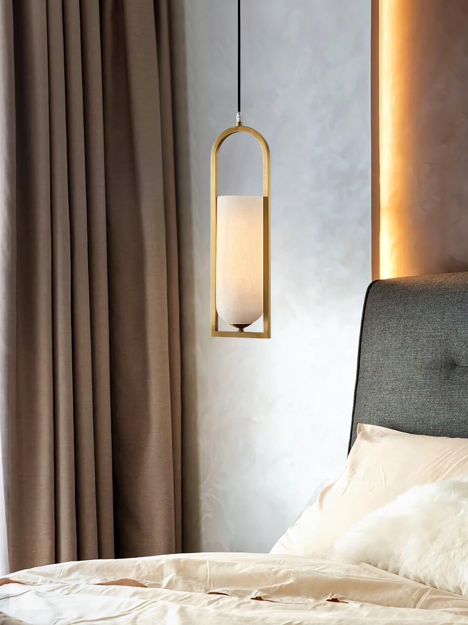 Aethyn Arch Alabaster Pendant Light - Neutralighting