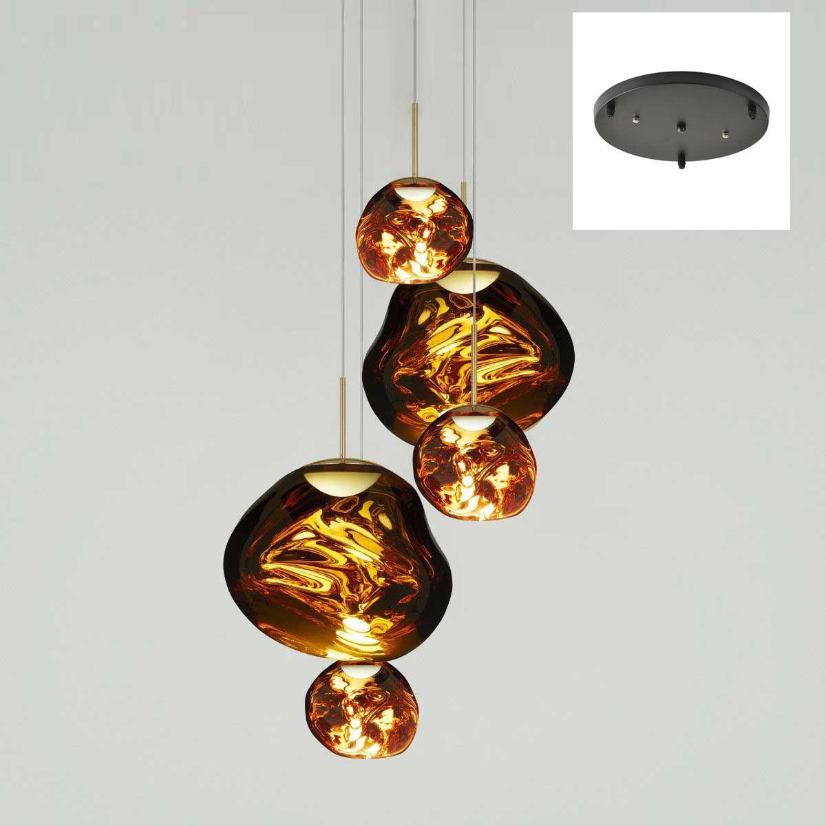 Solara Pendant Lamp Blown Glass Irregular Cluster Sculptural - Letslighting