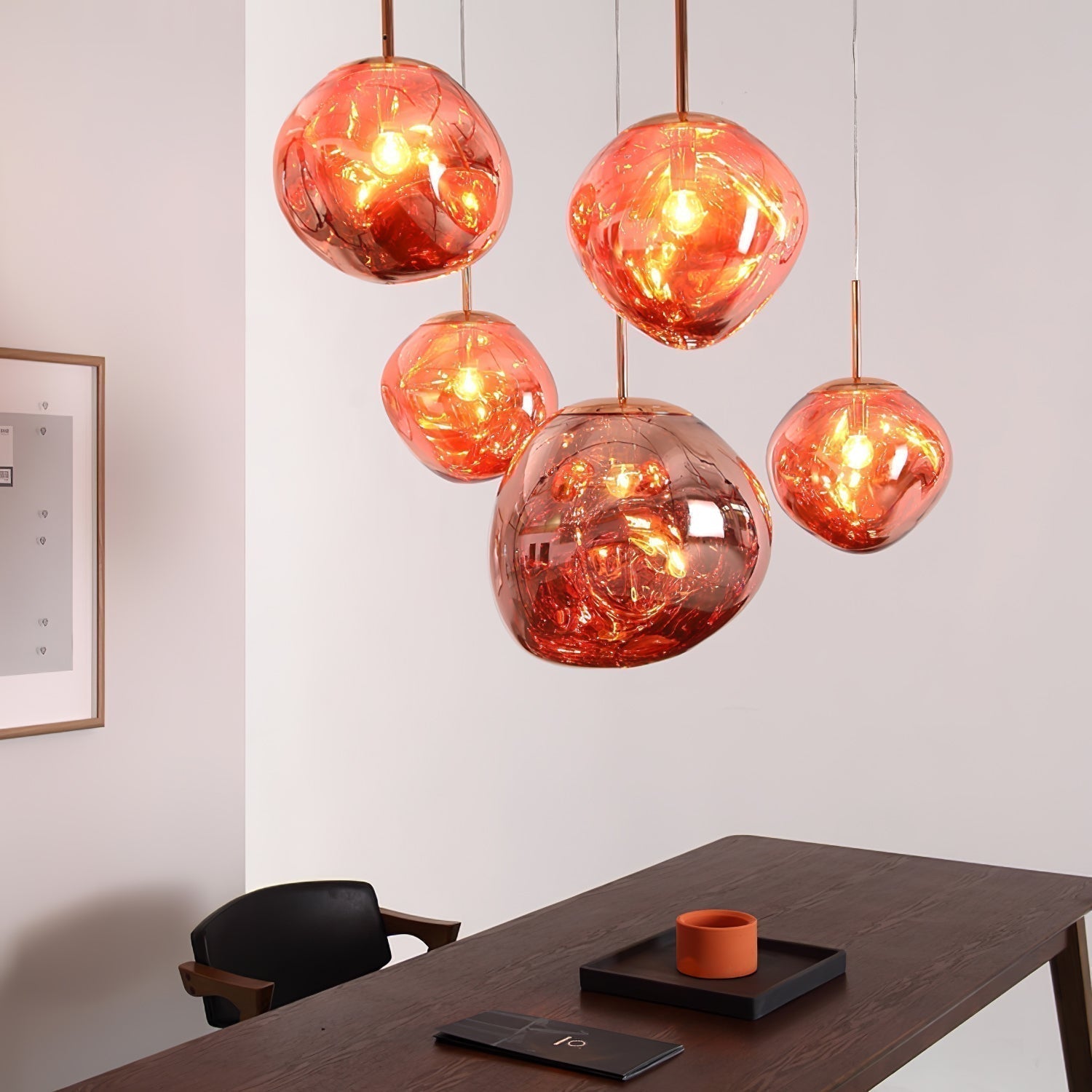 Solara Pendant Lamp Blown Glass Irregular Cluster Sculptural - Letslighting