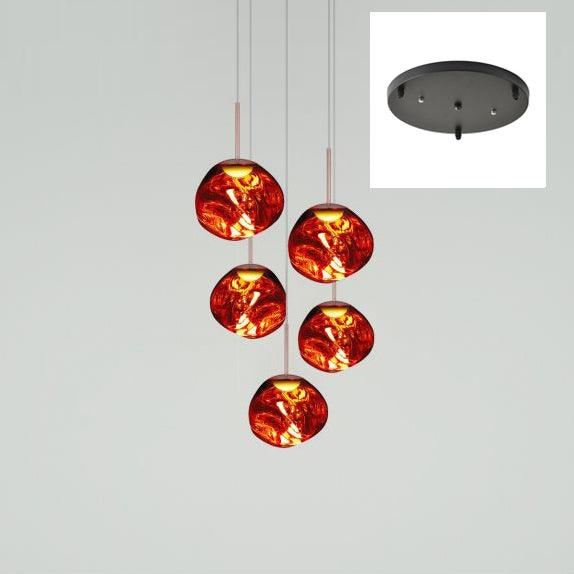 Solara Pendant Lamp Blown Glass Irregular Cluster Sculptural - Letslighting
